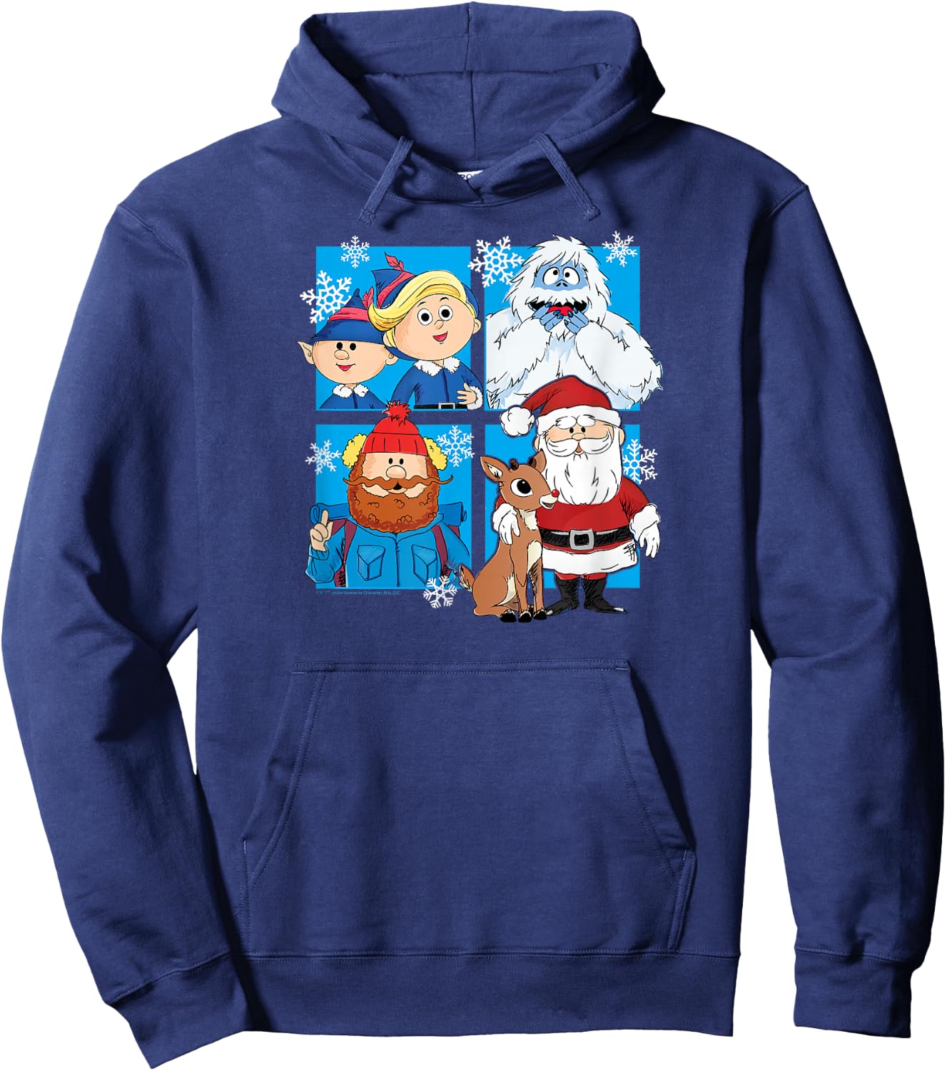 Rudolph The Red Nosed Reindeer - Santa Yukon Elves Snow Yeti Hoodie - Hoodie | Navy