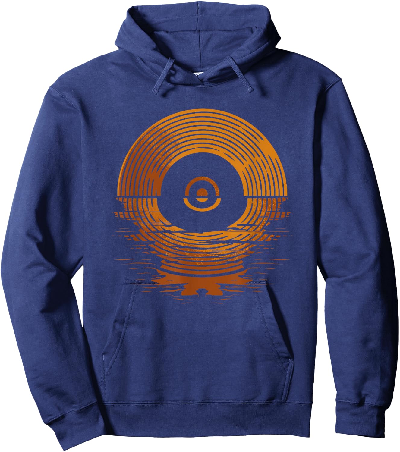 Vinyl LP Records - Sunset Vinyl Hoodie - Hoodie | Navy