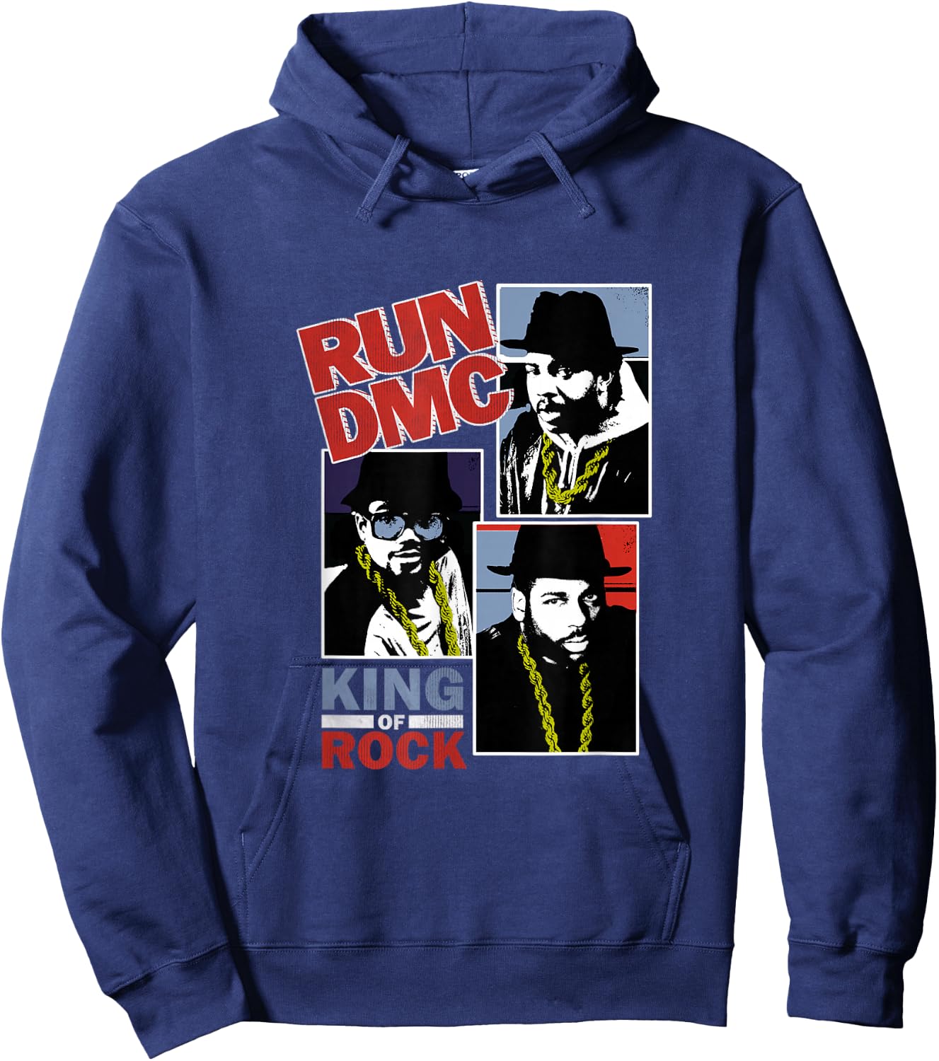 RUN DMC Clip Portraits Hoodie - Hoodie | Navy