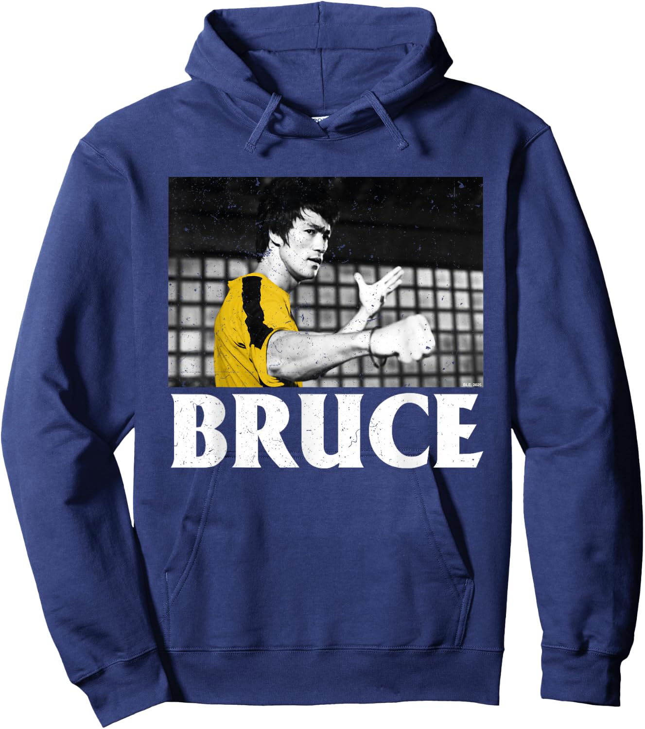 Bruce Lee Game Of Death Closed Fist Hoodie - Hoodie | Navy
