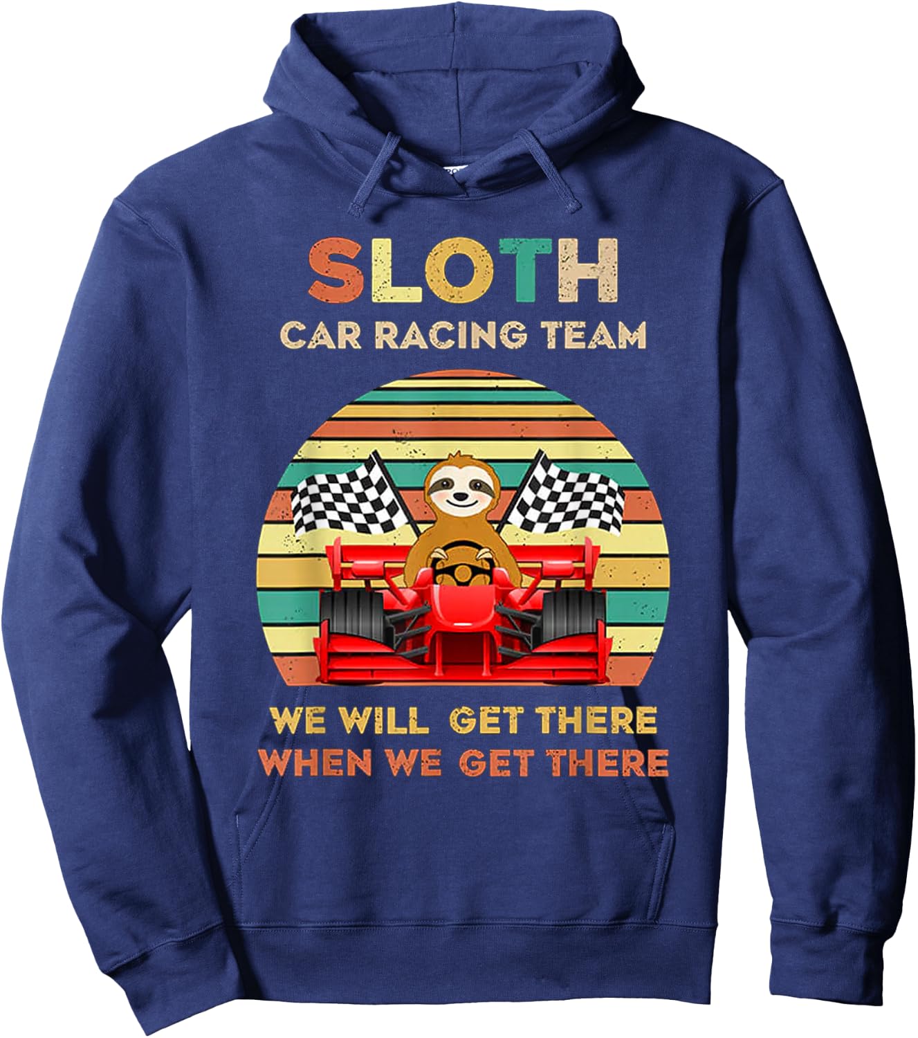 Sloth Racing Team Hoodie - Hoodie | Navy