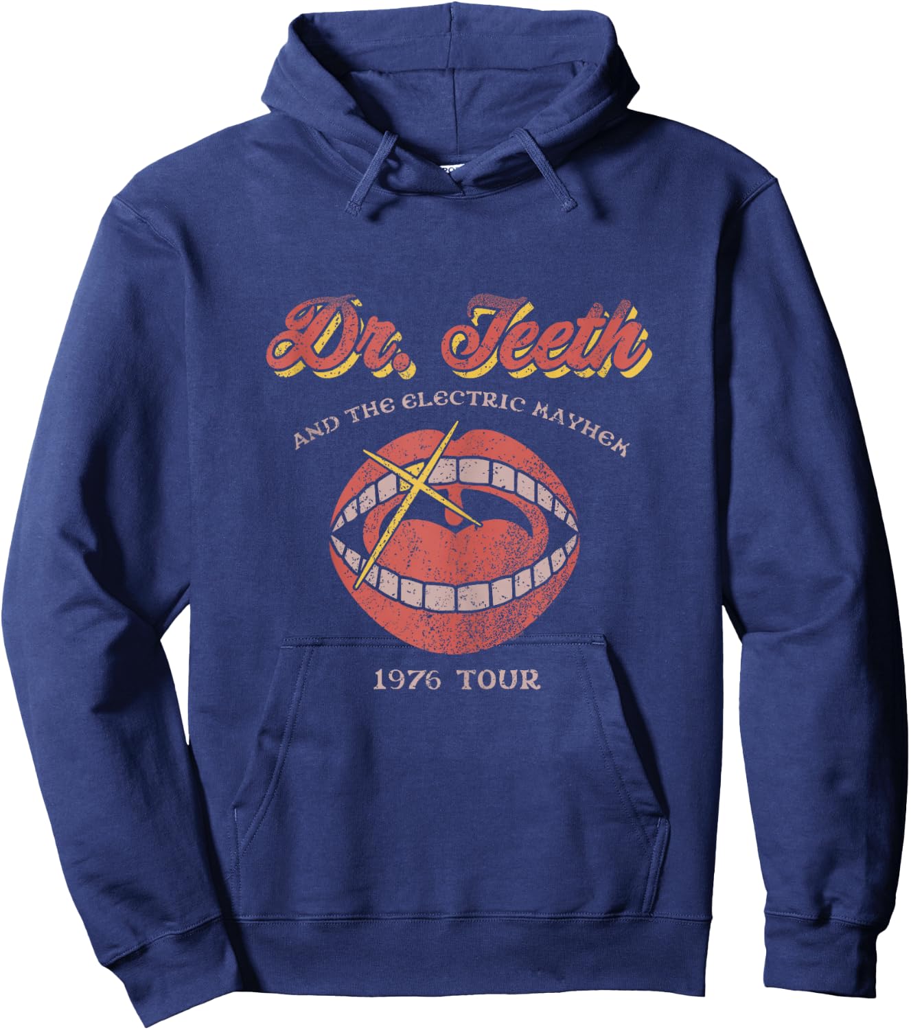 Disney The Muppets Dr. Teeth & The Electric Mayhem 1976 Tour Hoodie - Hoodie | Navy