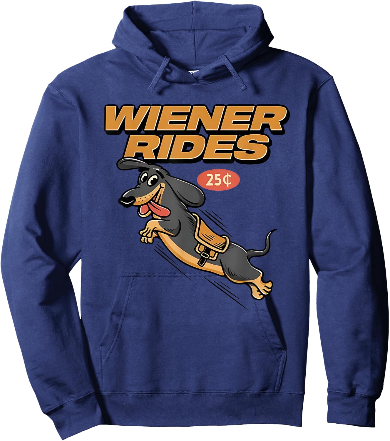 Dachshund Wiener Rides 2024 Hoodie - Hoodie | Navy