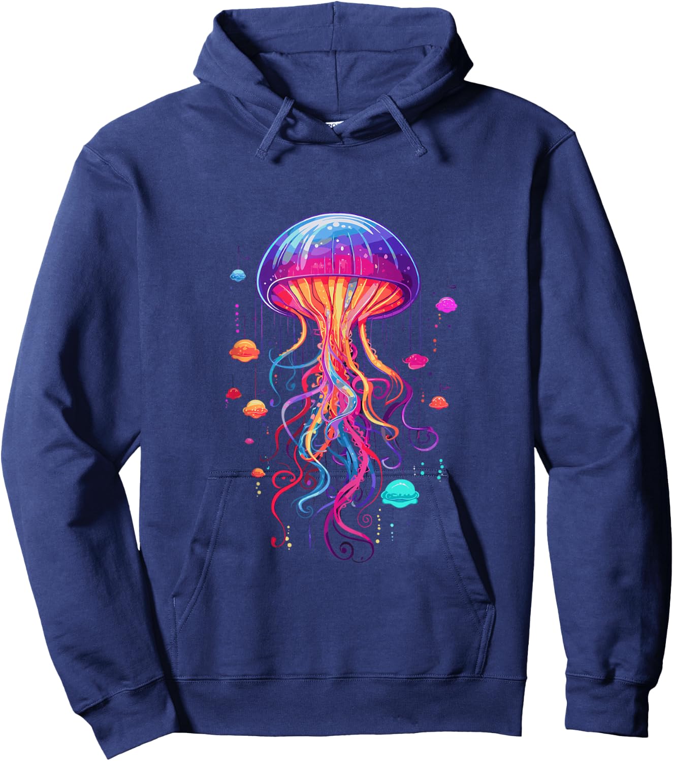 Jellyfish Ocean Animal Scuba Diving Rainbow Jelly Fish Hoodie - Hoodie | Navy