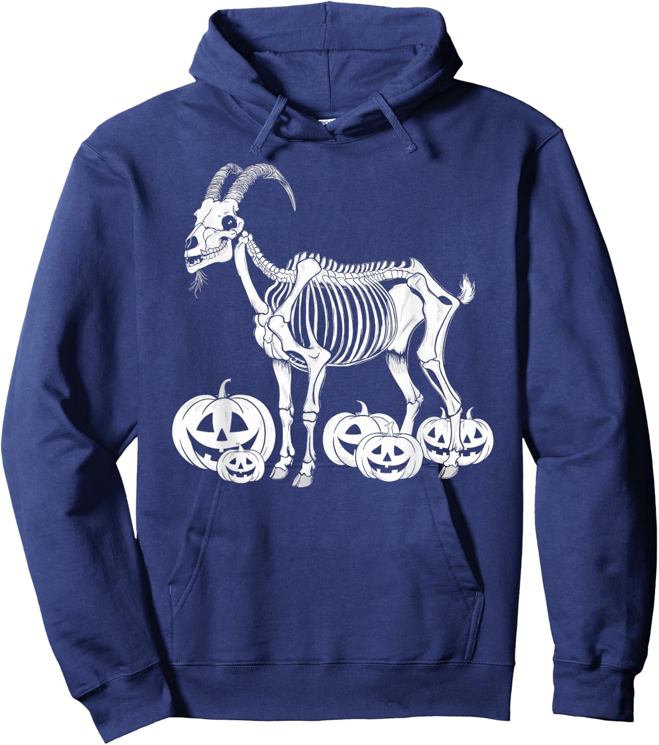 Goat Skeleton Birthday Halloween Kids Hoodie - Hoodie | Navy