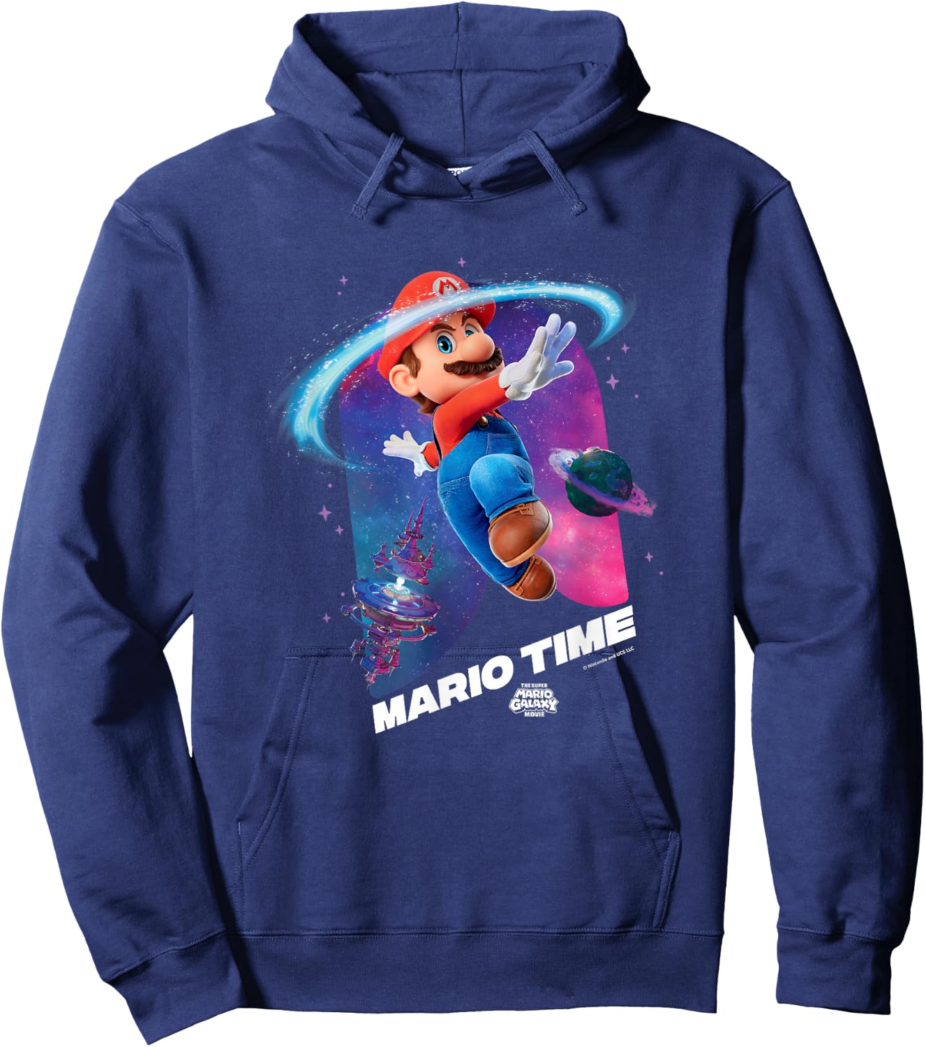 The Super Mario Galaxy Movie Mario Time Hoodie - Hoodie | Navy