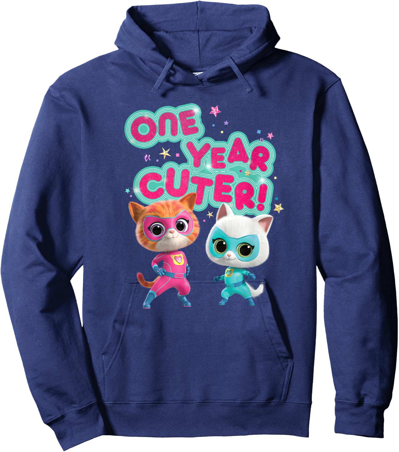 Disney Junior SuperKitties Birthday Kitties One Year Cuter Hoodie - Hoodie | Navy
