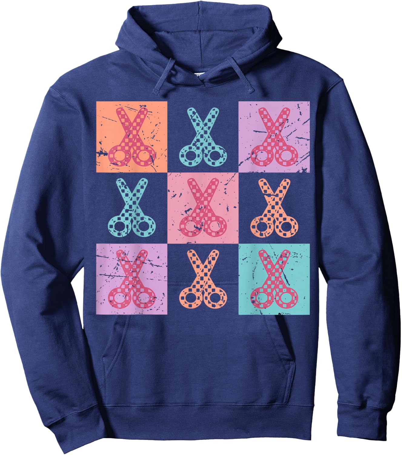Hairstylist Cosmetology Assistant Scissors Beauty Salon Hoodie - Hoodie | Navy