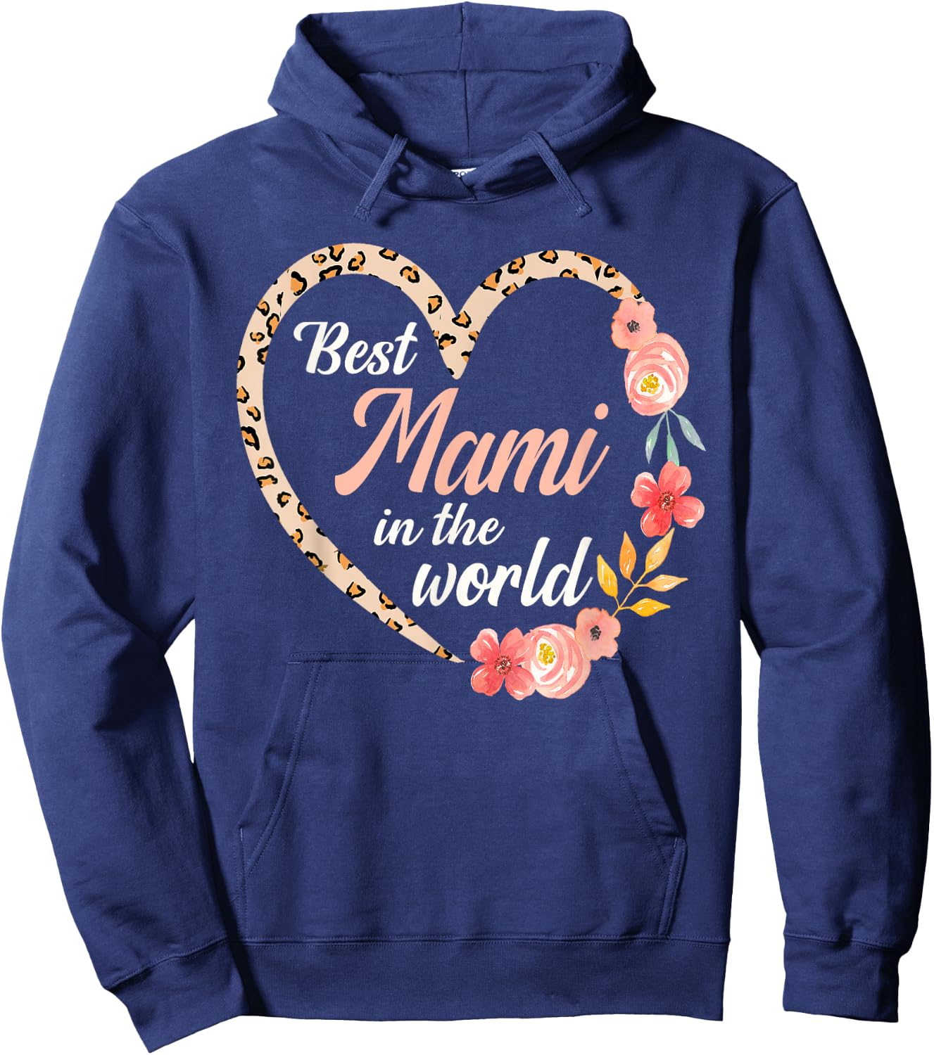 Best Mami In The World Spanish Mom Mother´s Day Heart Hoodie - Hoodie | Navy