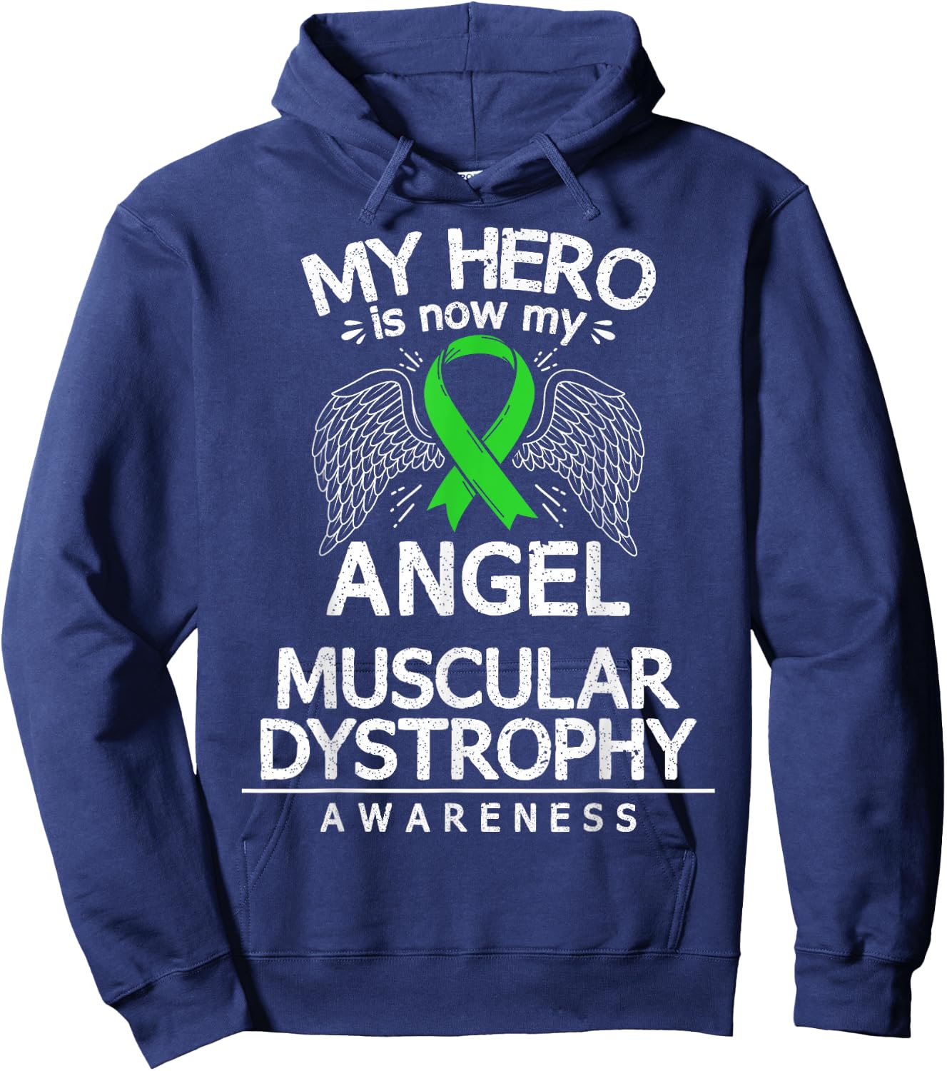 Duchenne Muscular Dystrophy Survivor MD Awareness Hoodie - Hoodie | Navy