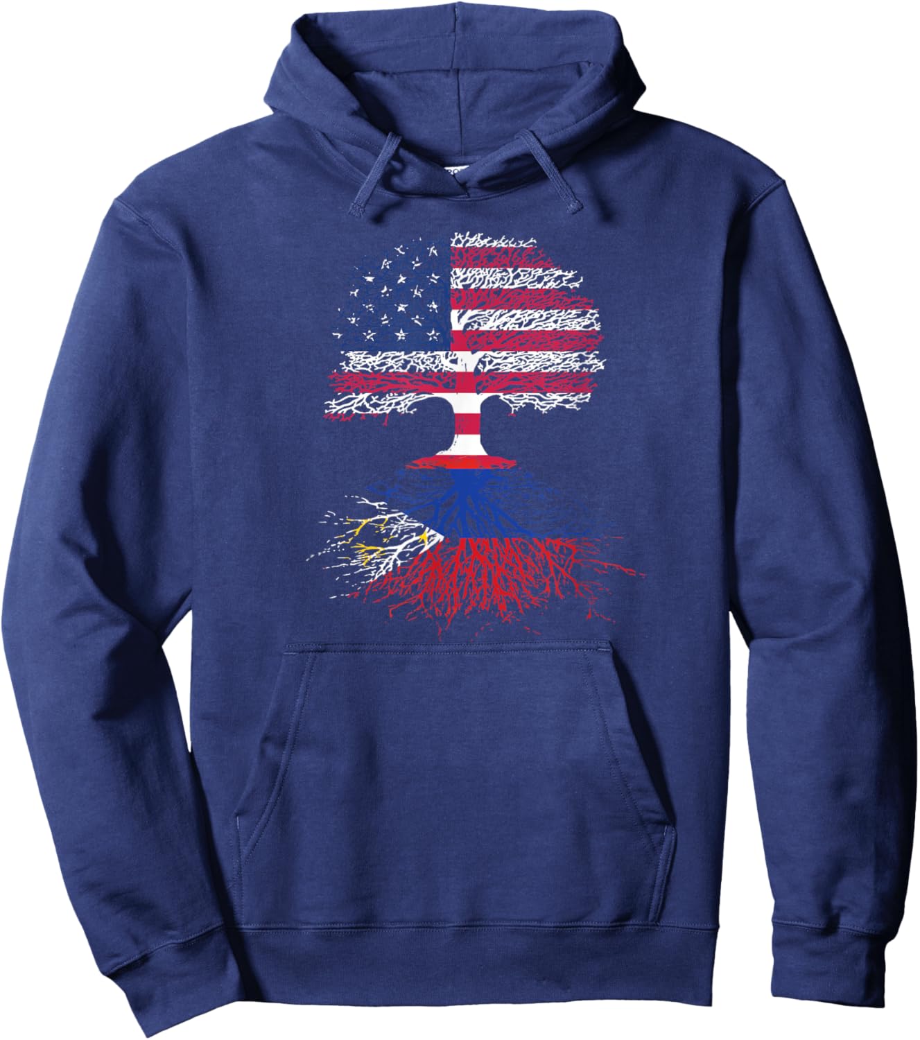 American Citizen with Filipino Roots Hoodie - Hoodie | Navy