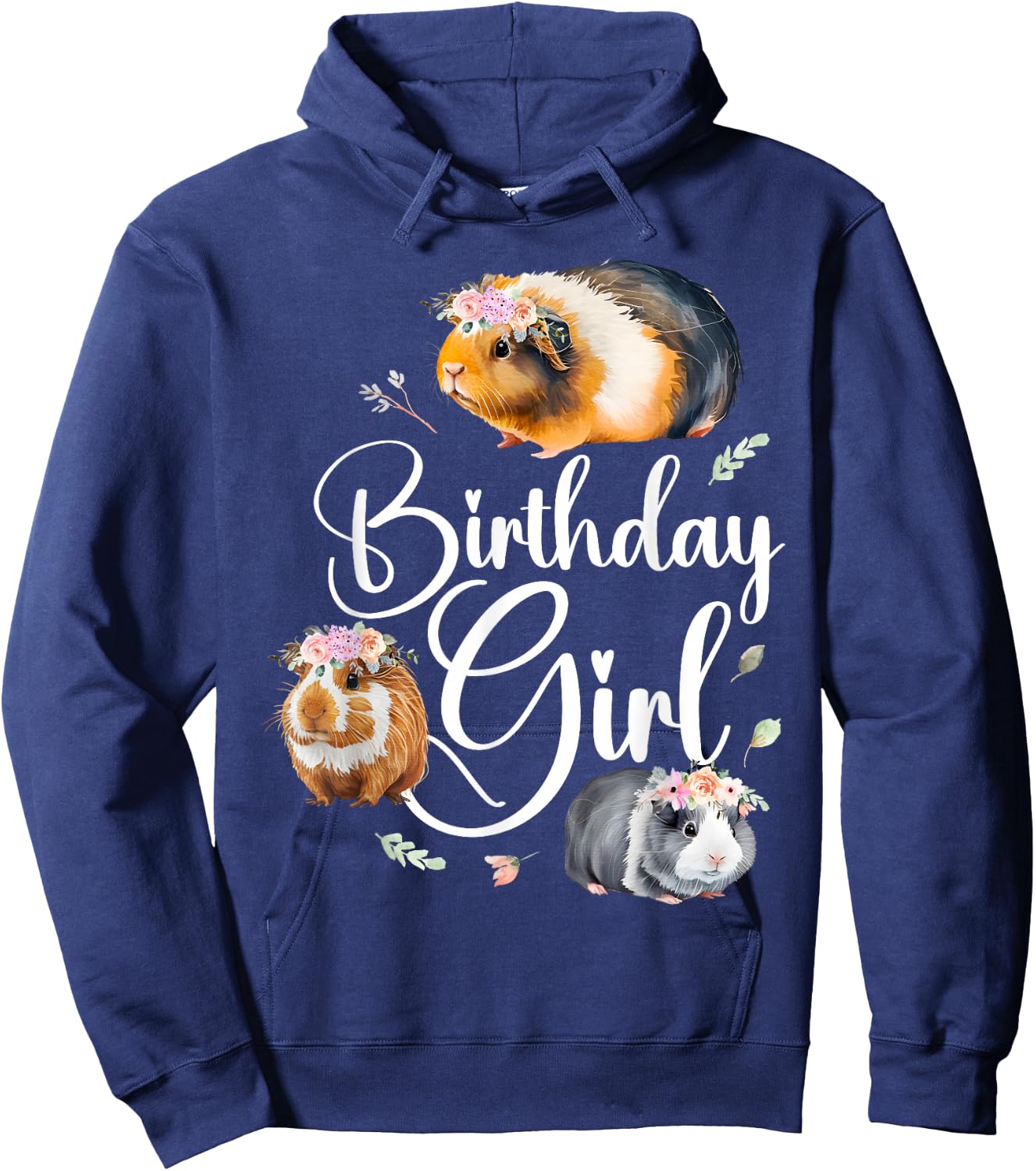 Guinea Pig Birthday Girl Hoodie - Hoodie | Navy