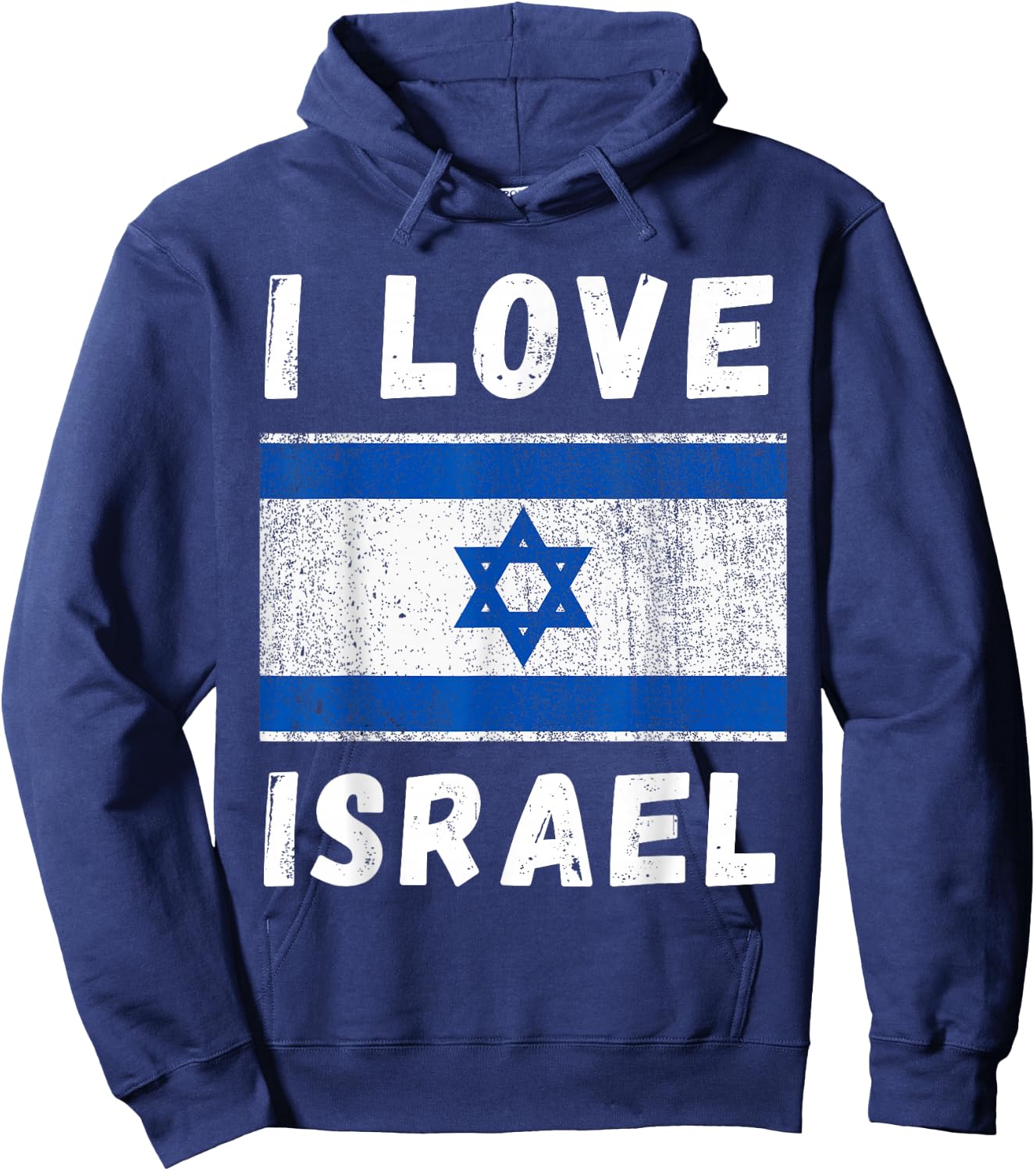 Ich liebe Israel Vintage Israeli Israel Familie Reise Souvenir Hoodie - Hoodie | Navy