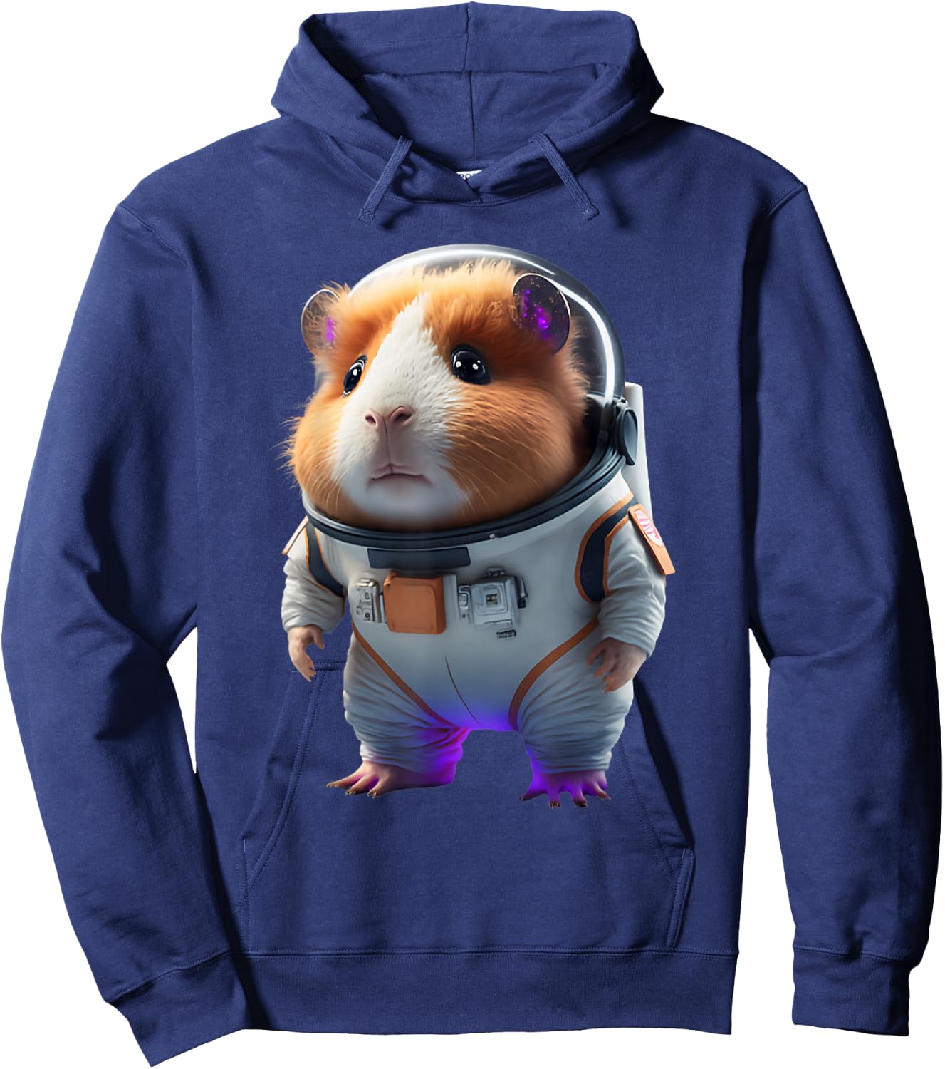 Guinea Pig Shirt Astronaut Furry Potato Guinea Pig Funny Hoodie - Hoodie | Navy