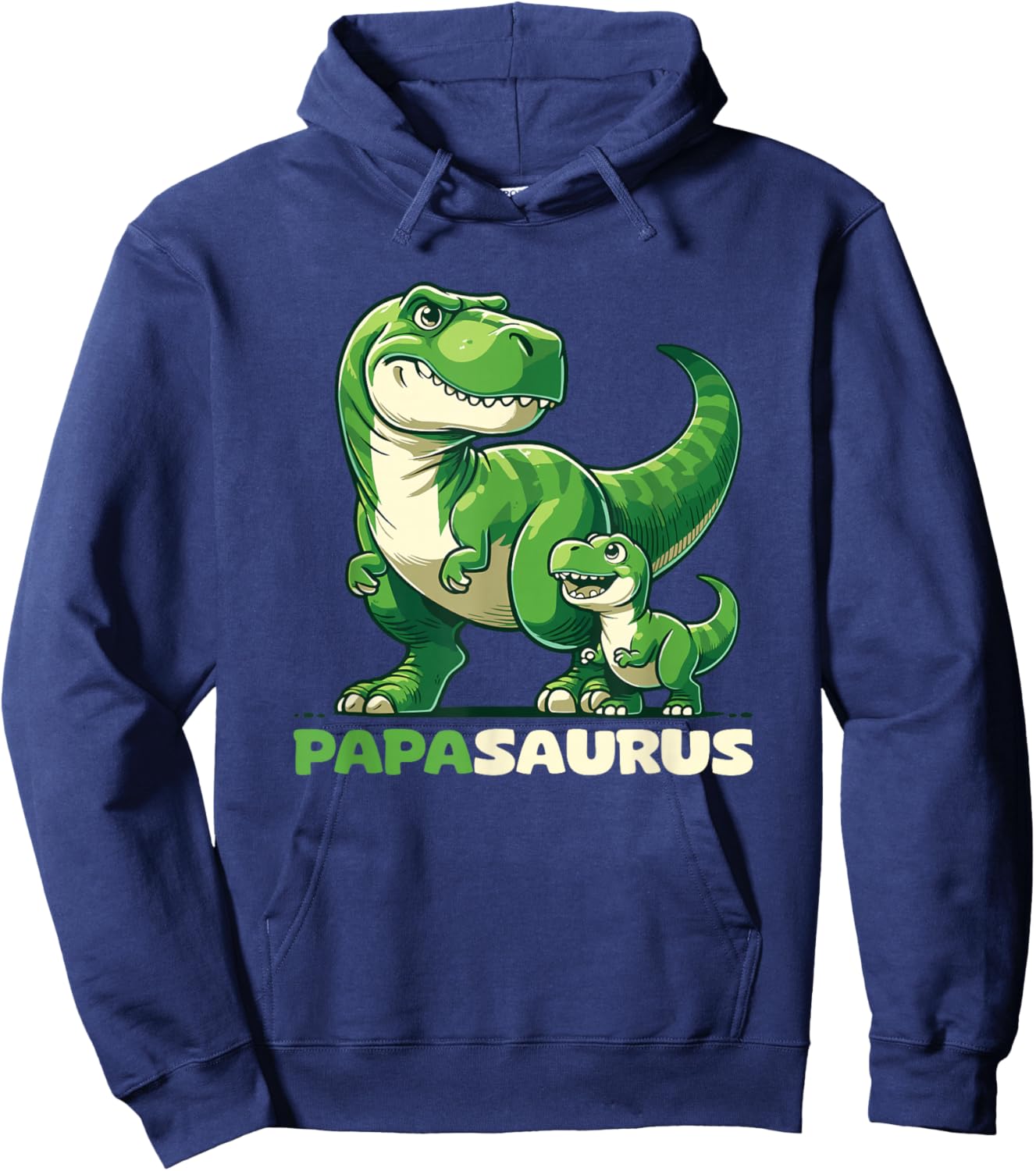 Papasaurus Vatertag Bester Papa T-Rex Papa Hoodie - Hoodie | Navy