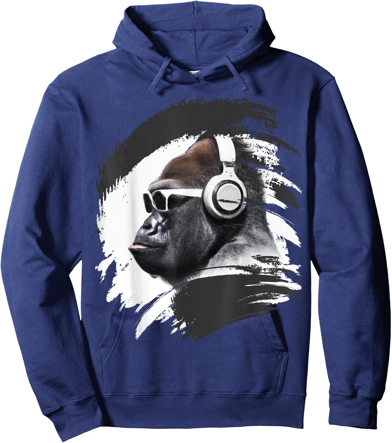 Cool Silver Back Gorilla , gray Hoodie - Hoodie | Navy