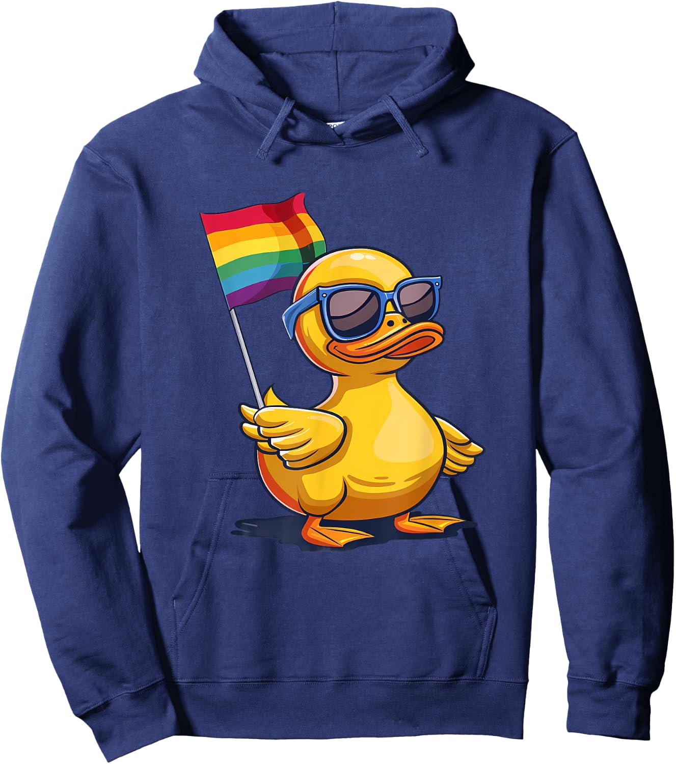LGBT Rubber Duck Rainbow LGBT Parade LGBTQ Gay Pride Month Hoodie - Hoodie | Navy