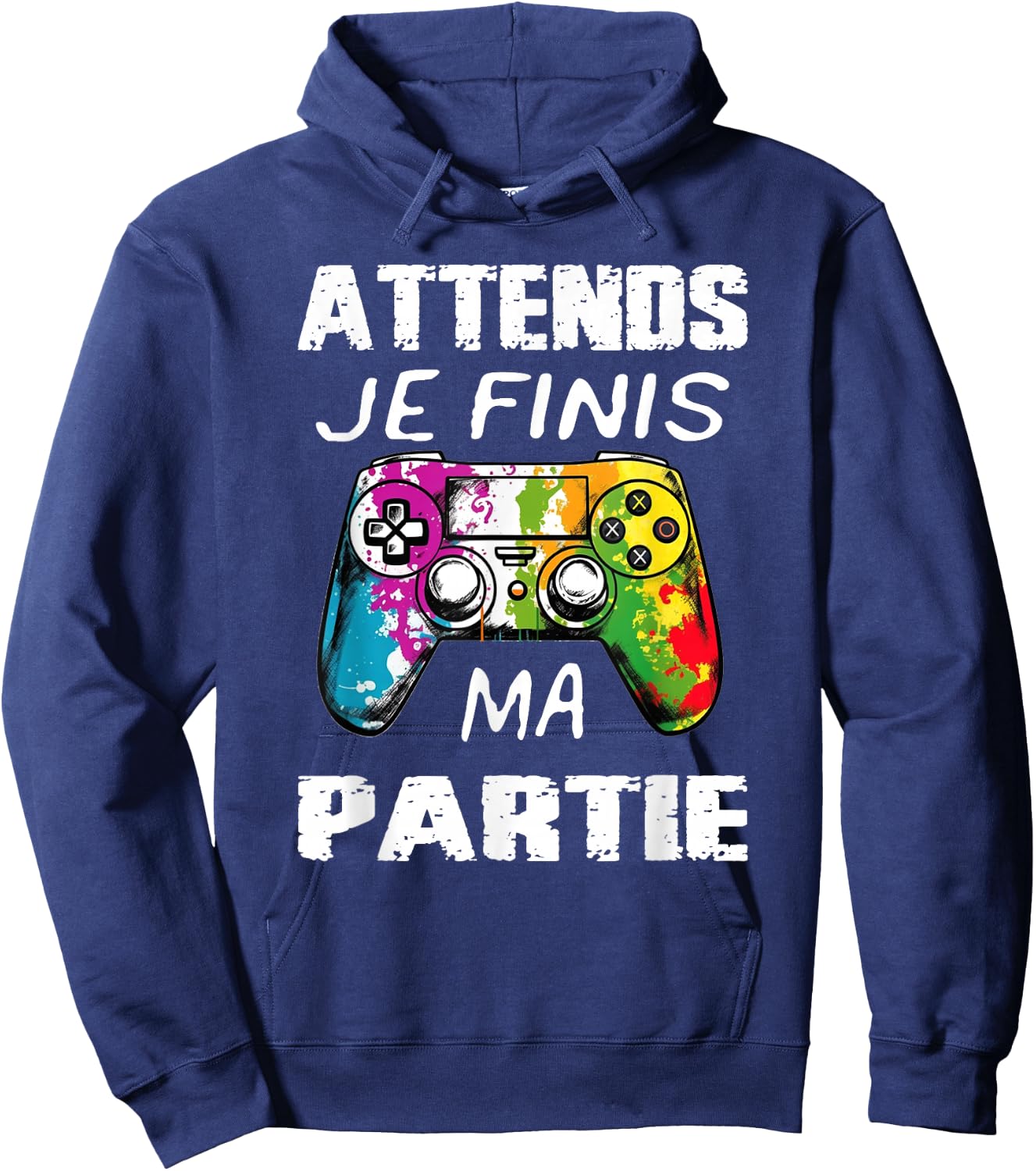 Funny Games Women and Men, Video Game Boys Child, Multicoloured, S, Short Sleeve, V-Neck, 100% Cotton, Imported, Unique Graphic, Gaming, Small Hoodie - Hoodie | Navy