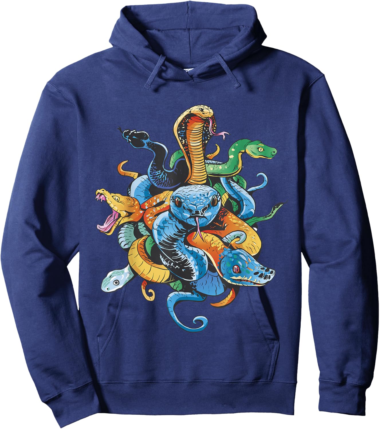 Snake Animal Motif Reptiles Animal Snake Hoodie - Hoodie | Navy