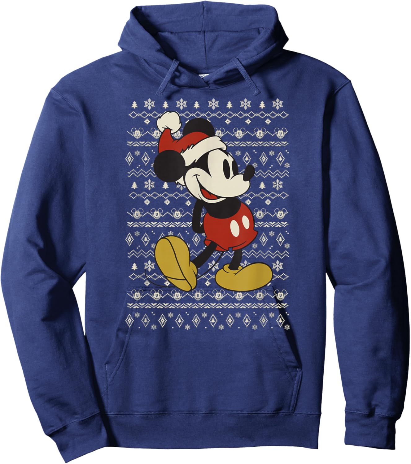 Disney Vintage Mickey Mouse Holiday Hoodie - Hoodie | Navy
