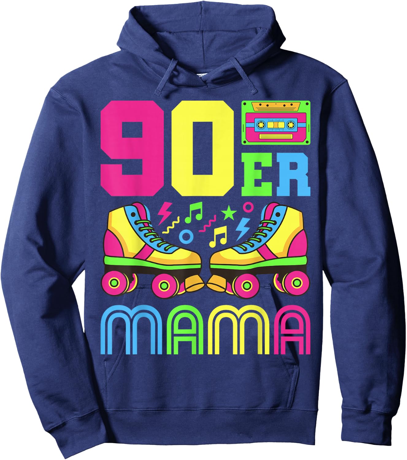 90s Mama 90s Outfit 90s Costume 90s Party 90s , black Hoodie - Hoodie | Navy
