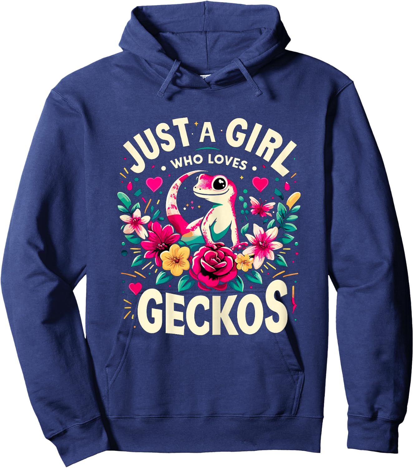 Just a Girl who loves Geckos Hoodie - Hoodie | Navy