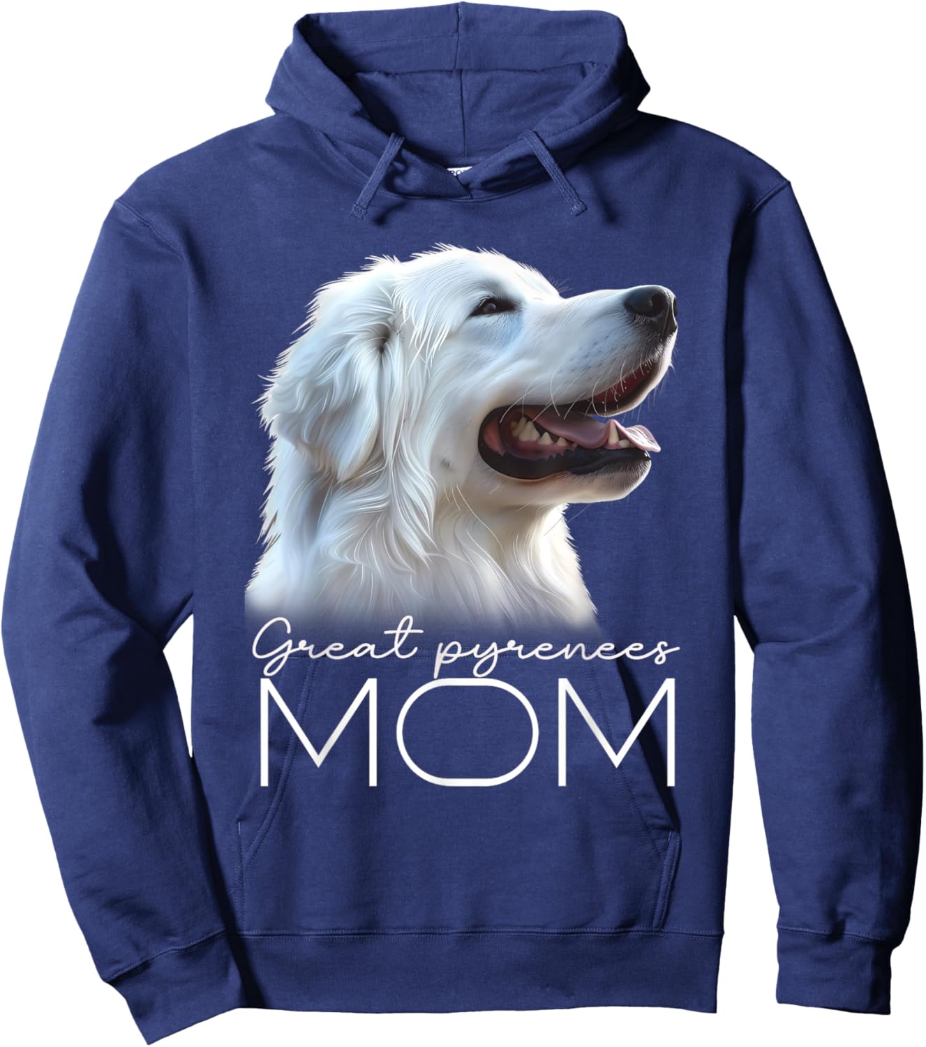 Great Pyrenees Mom Hoodie - Hoodie | Navy