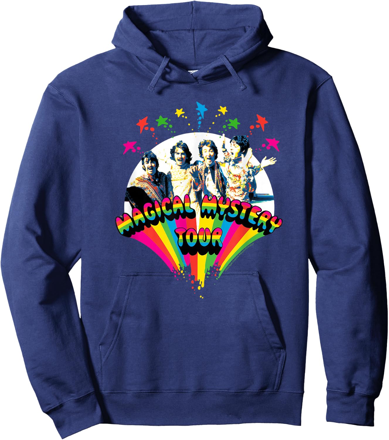 The Beatles - Magical Mystery Tour with band members, Black, S Hoodie - Hoodie | Navy