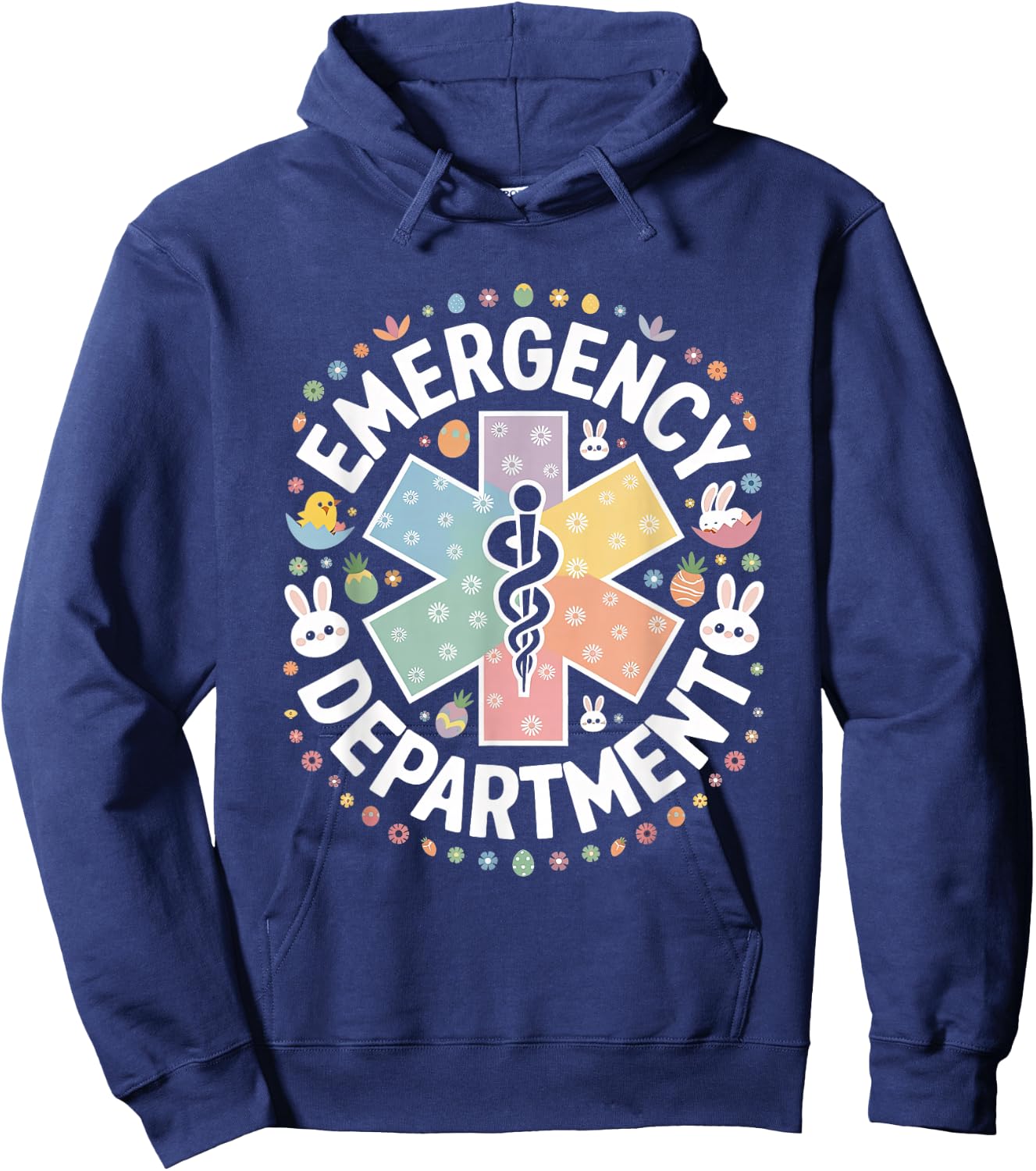 T-Shirt Hoodie - Hoodie | Navy
