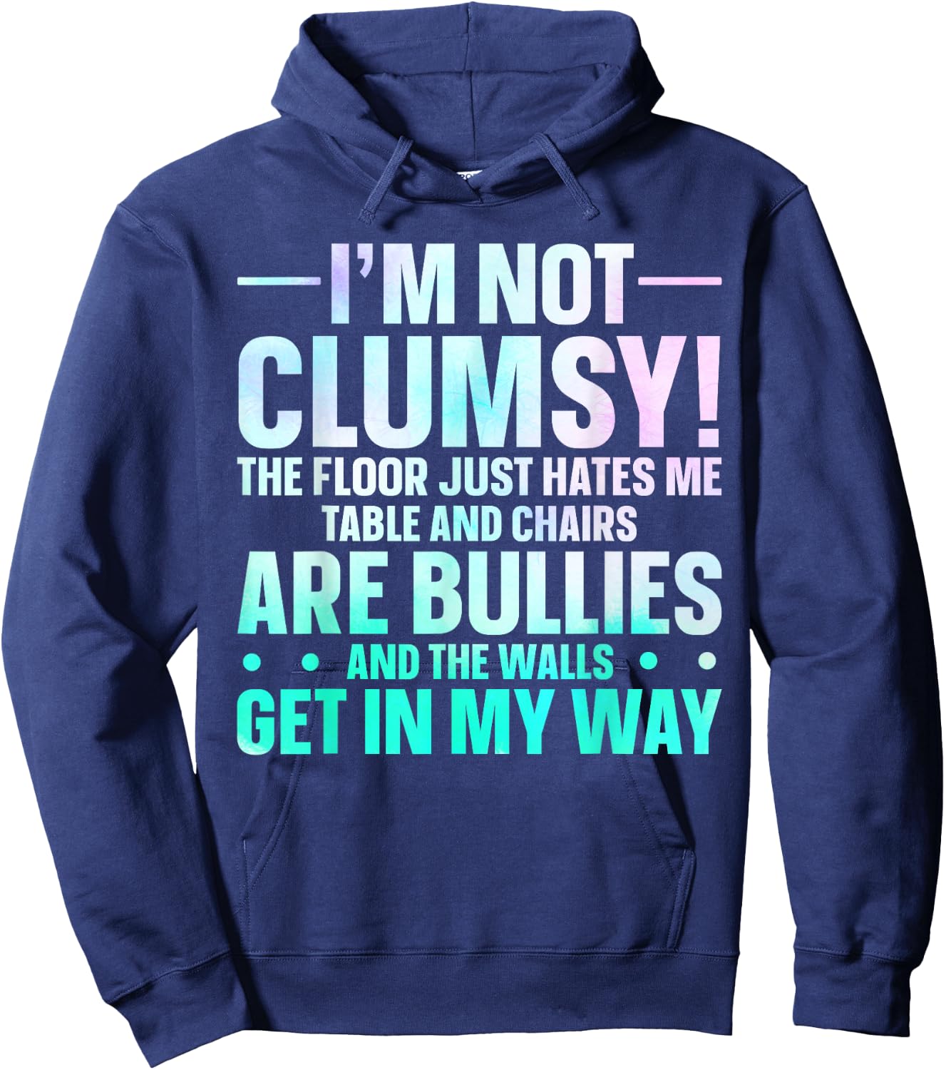 Cow Clumsy Person Humorous Sarcastic I'm Not Clumsy Hoodie - Hoodie | Navy