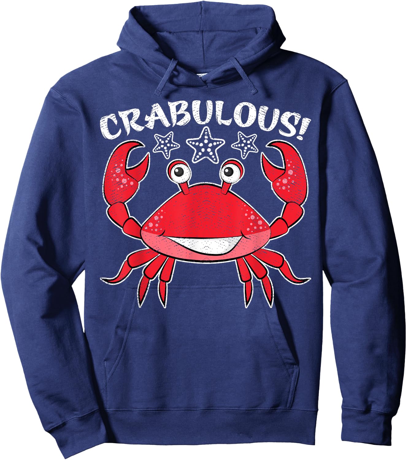 Crabulous Funny Crab Eater Hunting Fishing Crabs Hoodie - Hoodie | Navy