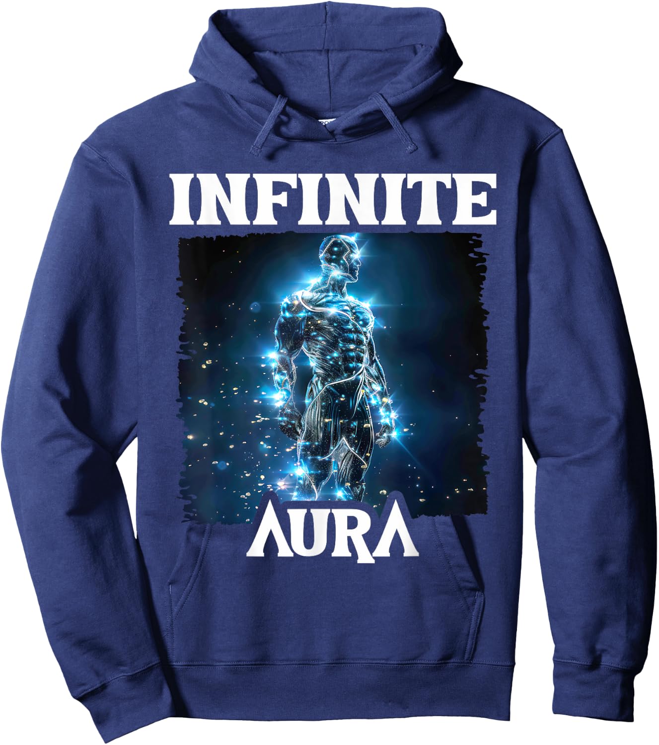 Aura Infinite Maximum Points Humor Meme Aura , Black, S Hoodie - Hoodie | Navy
