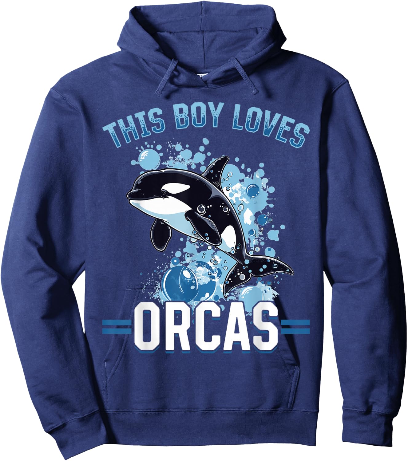 Funny Orca Animal This Boy Loves Orcas Hoodie - Hoodie | Navy