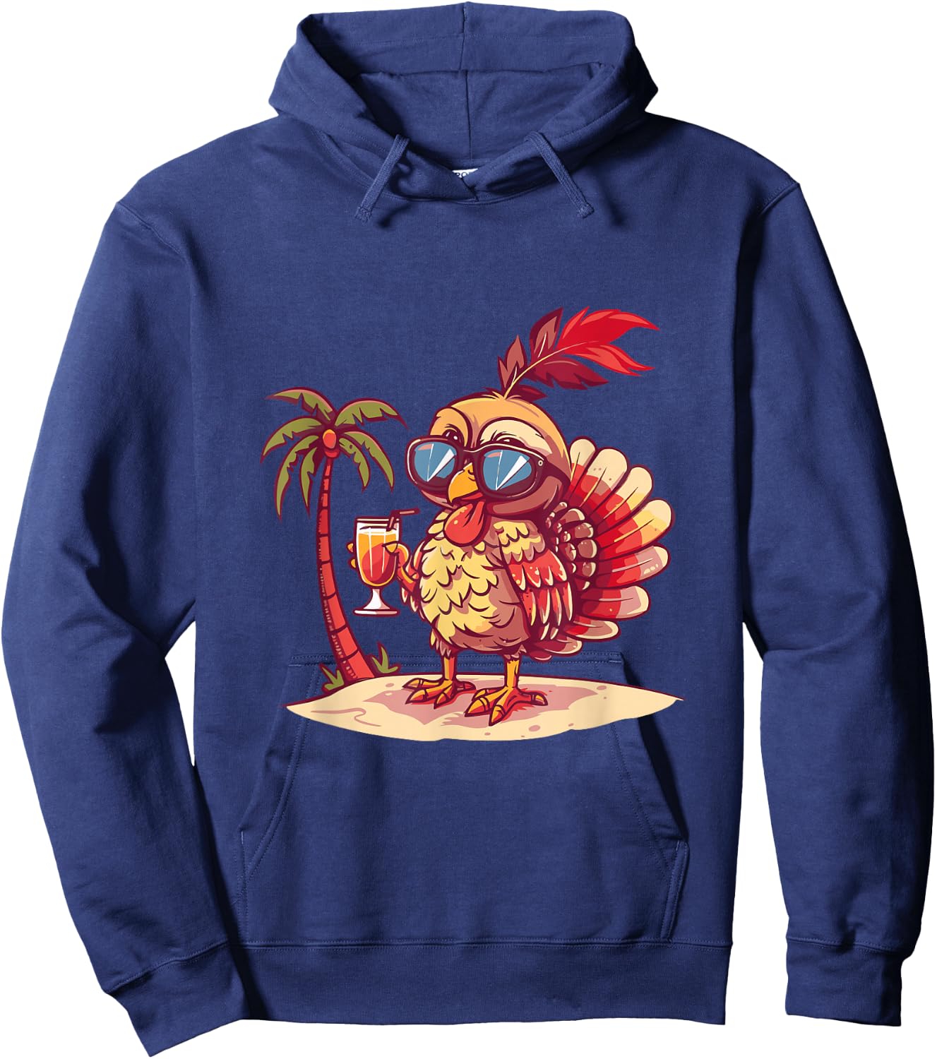 Party Turkey Palm Trees Summer Vacation Women Kids Hoodie - Hoodie | Navy
