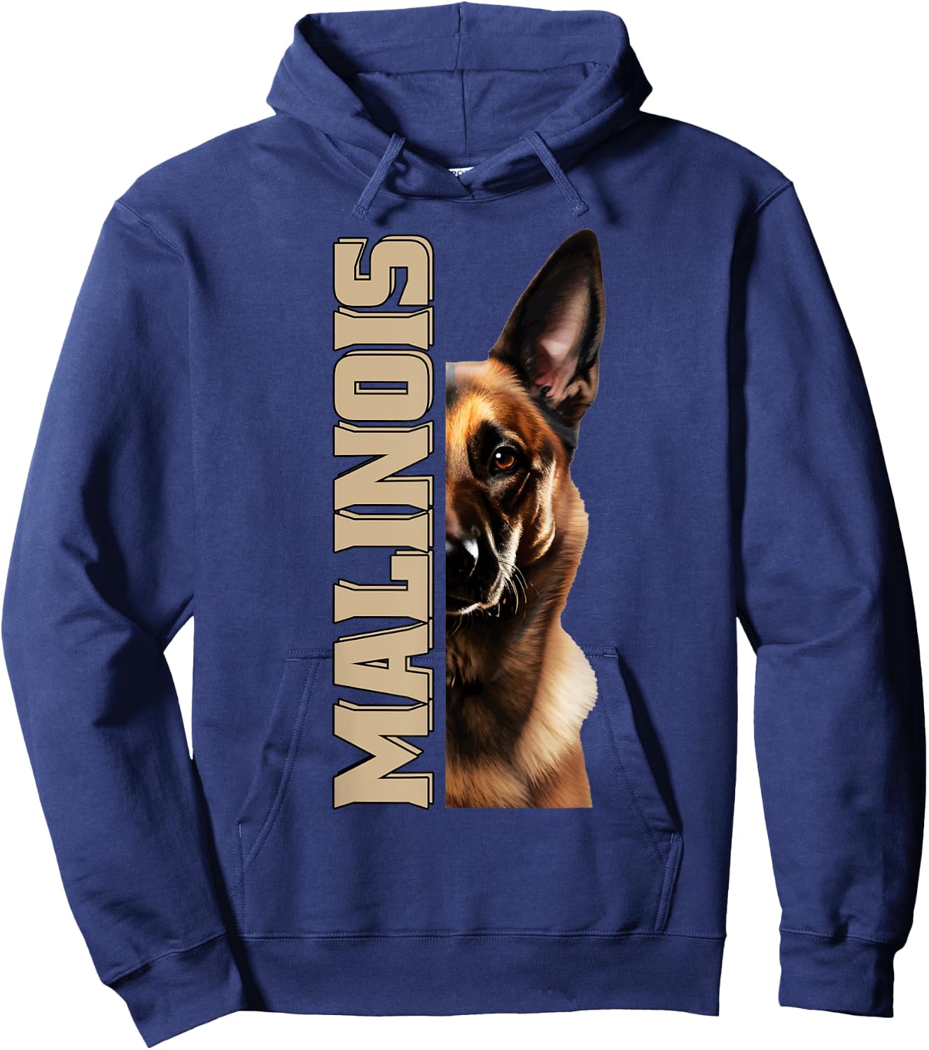 Malinois Dog Owner Love Belgian Malinois , Black, S Hoodie - Hoodie | Navy
