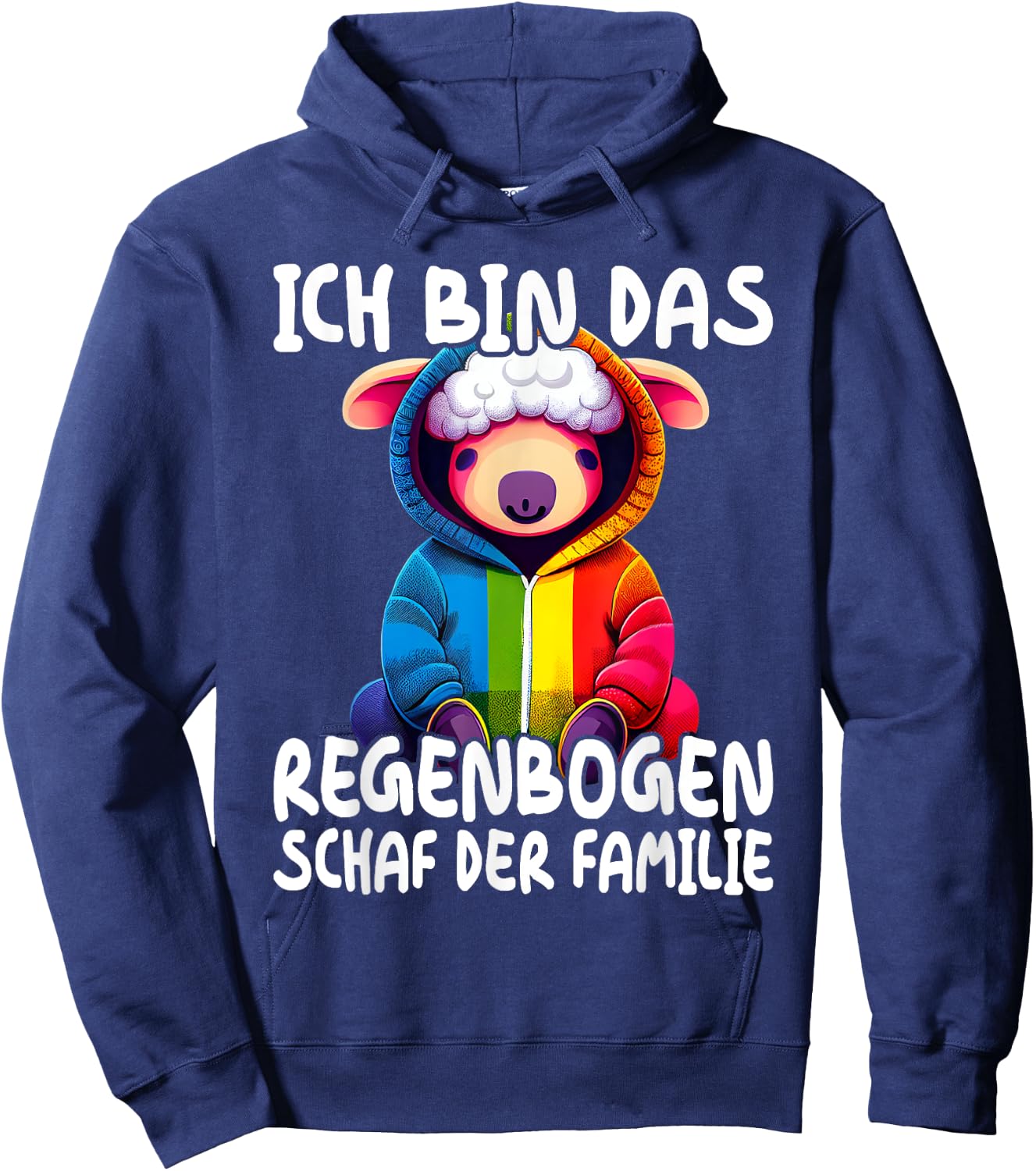 LGBT Regenbogen Schaf Gay CSD Bisexual Pride LGBTQ Hoodie - Hoodie | Navy