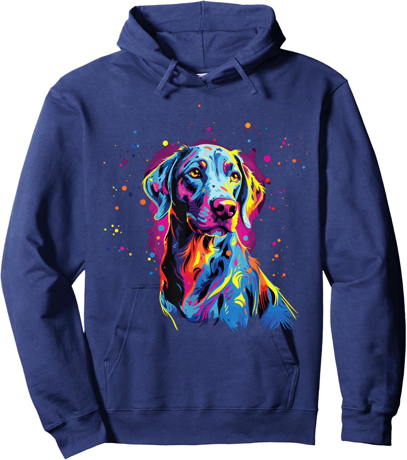 Watercolor Colorful Louisiana Catahoula Leopard Dogs Hoodie - Hoodie | Navy