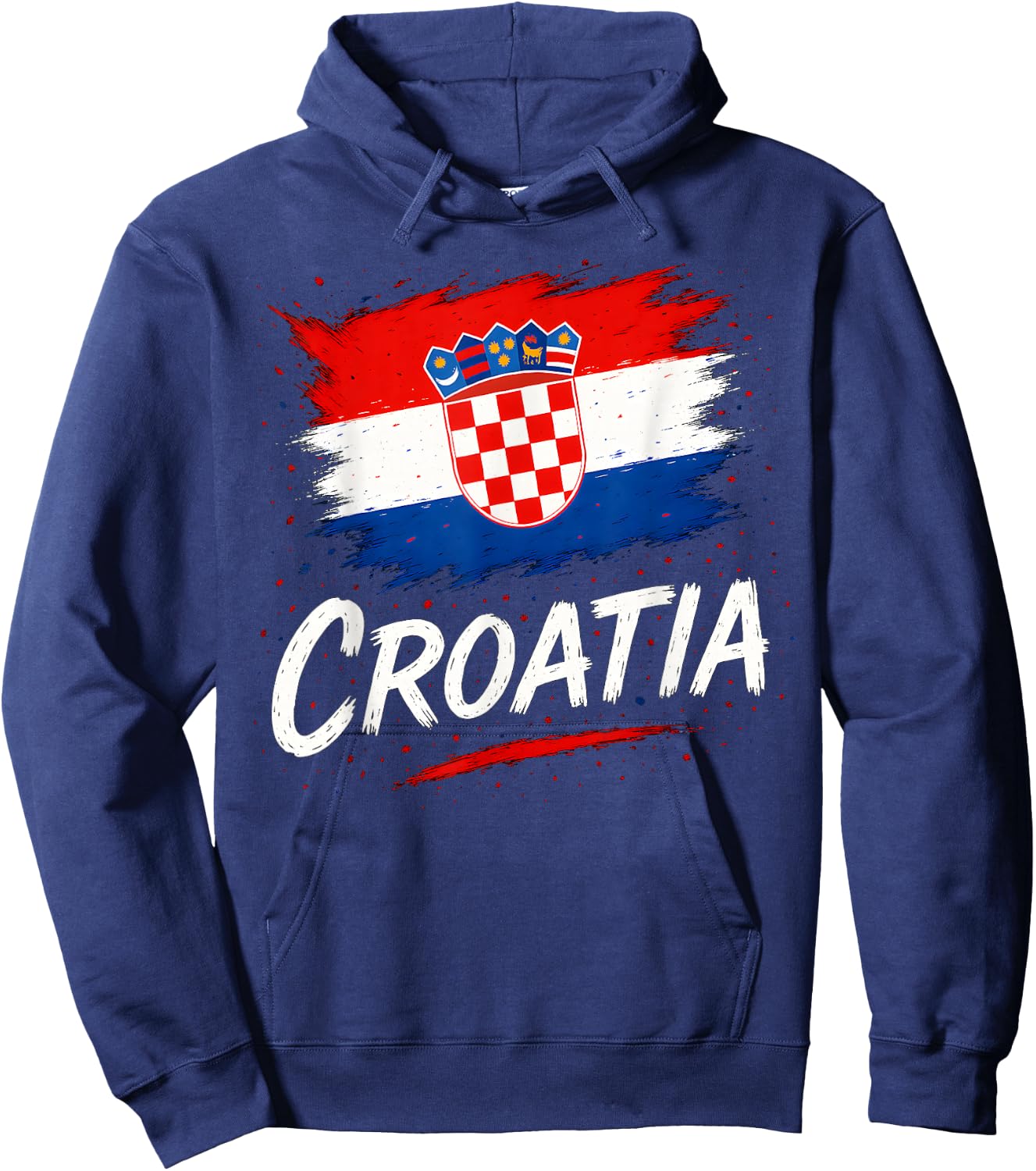 Croatia Croatian Flag Hoodie - Hoodie | Navy