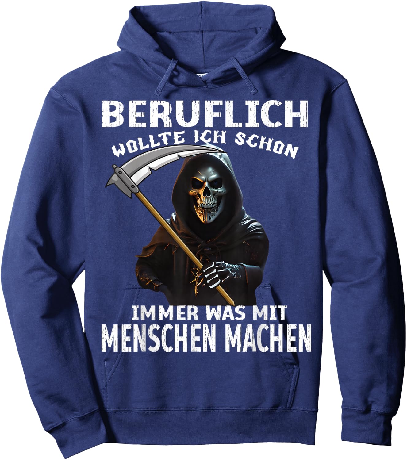 Halloween Costume Grim Reaper Zombie Funny Sarcasm Saying , black Hoodie - Hoodie | Navy