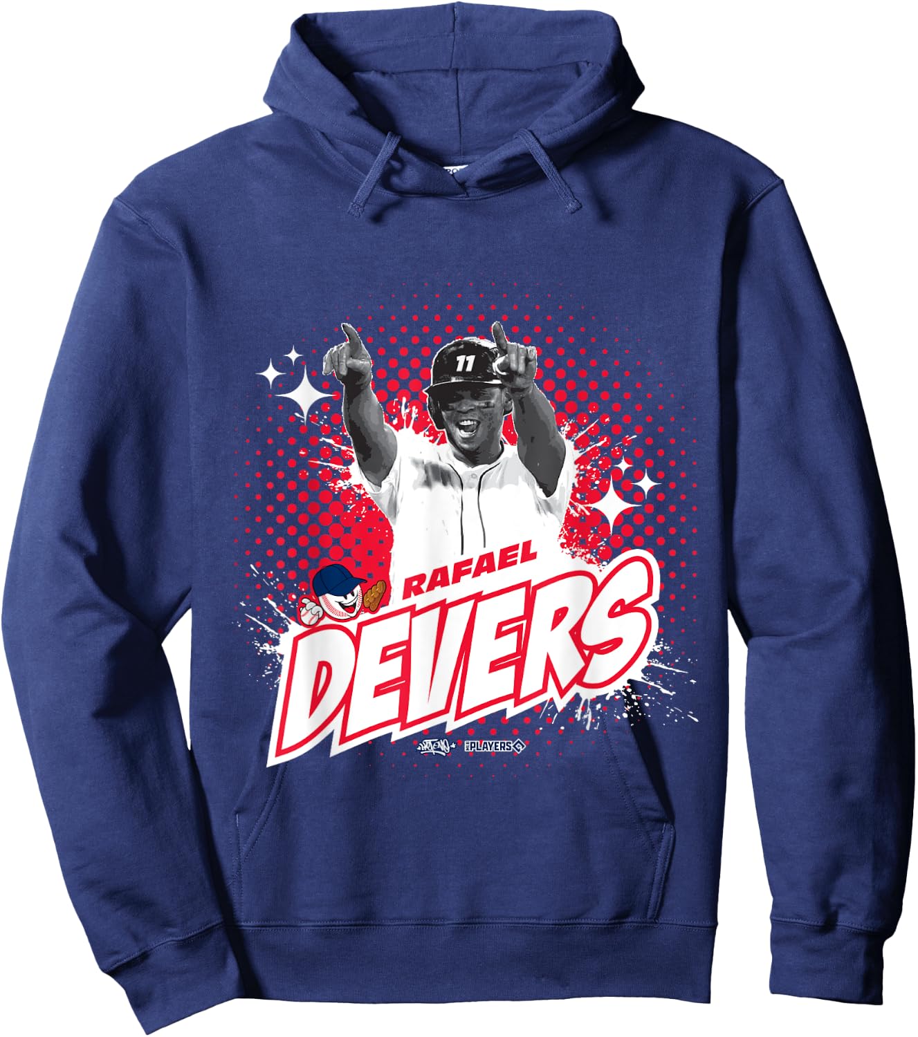 Rafael Devers Boston Baseball Sket One x MLB Players Hoodie - Hoodie | Navy