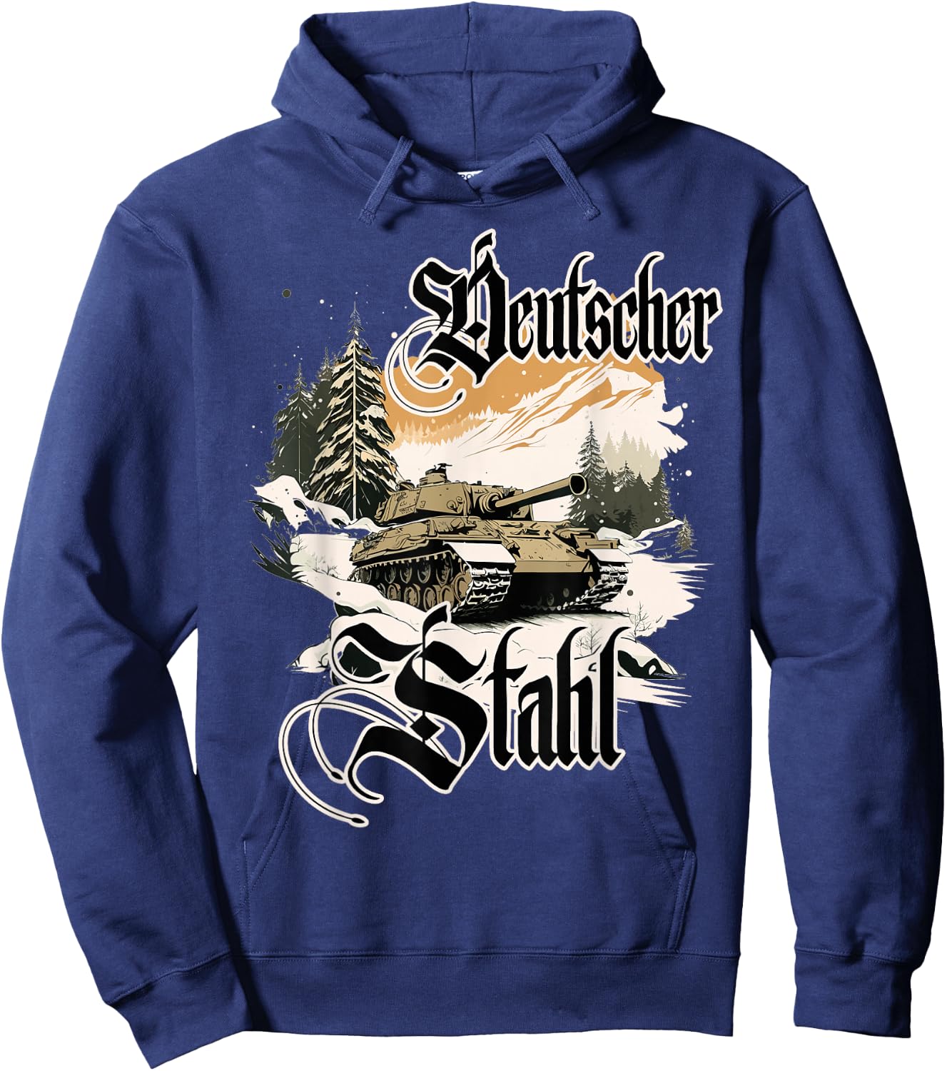 Deutscher Stahl Tiger Panzer 2 WK Panzerfahrer Soldaten Hoodie - Hoodie | Navy