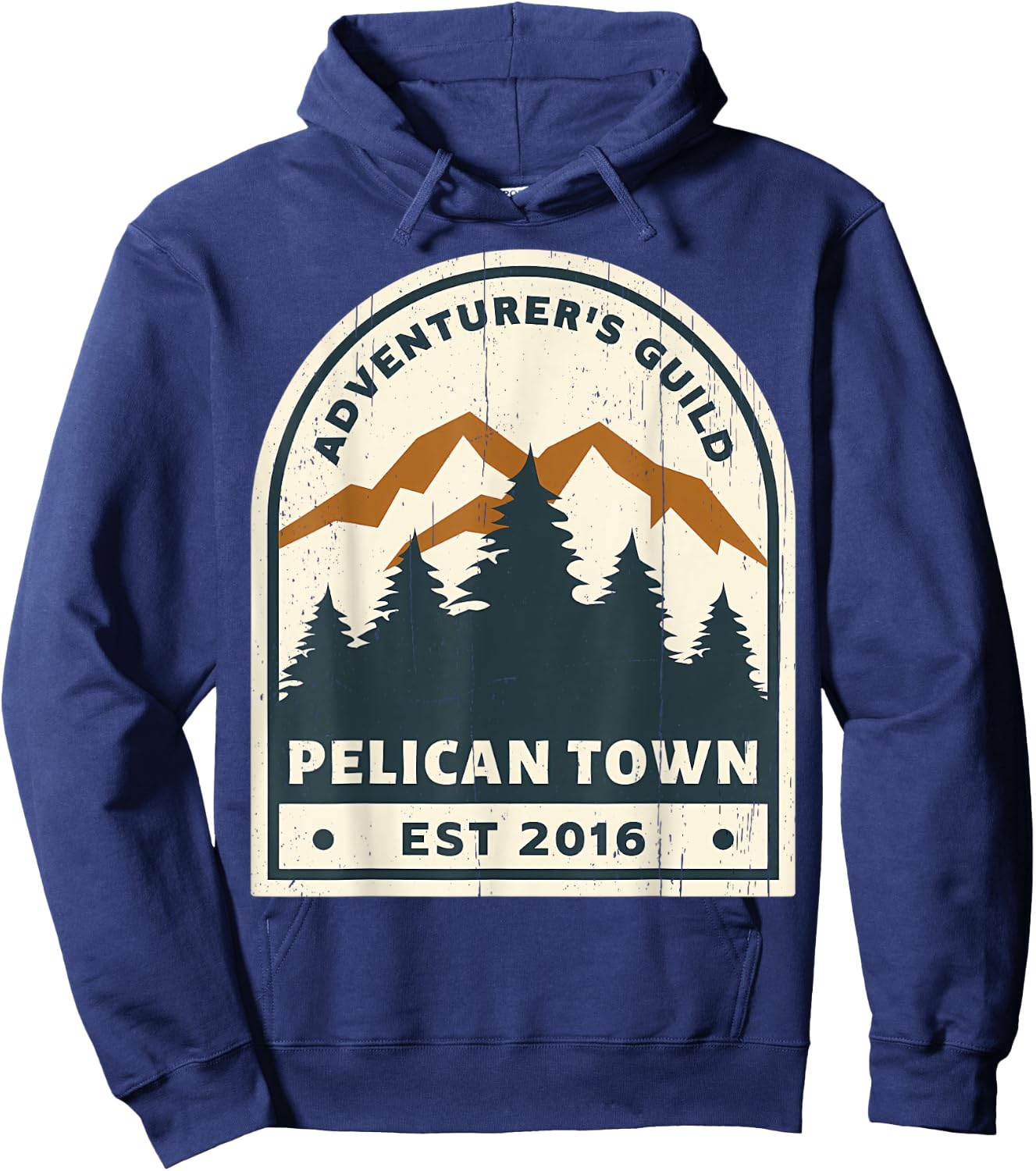 Adventurer Vintage Pelican Town 2016 Mountain Hiking Hoodie - Hoodie | Navy