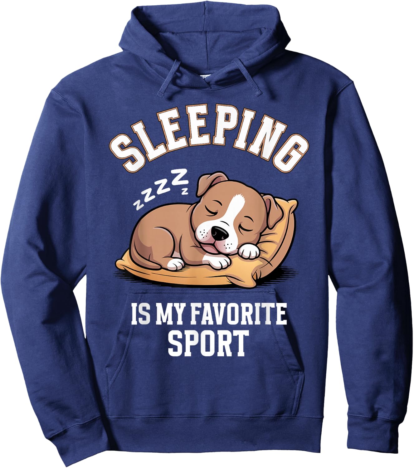 American Staffordshire Terrier Sleeping is My Favorite Sport Hoodie - Hoodie | Navy