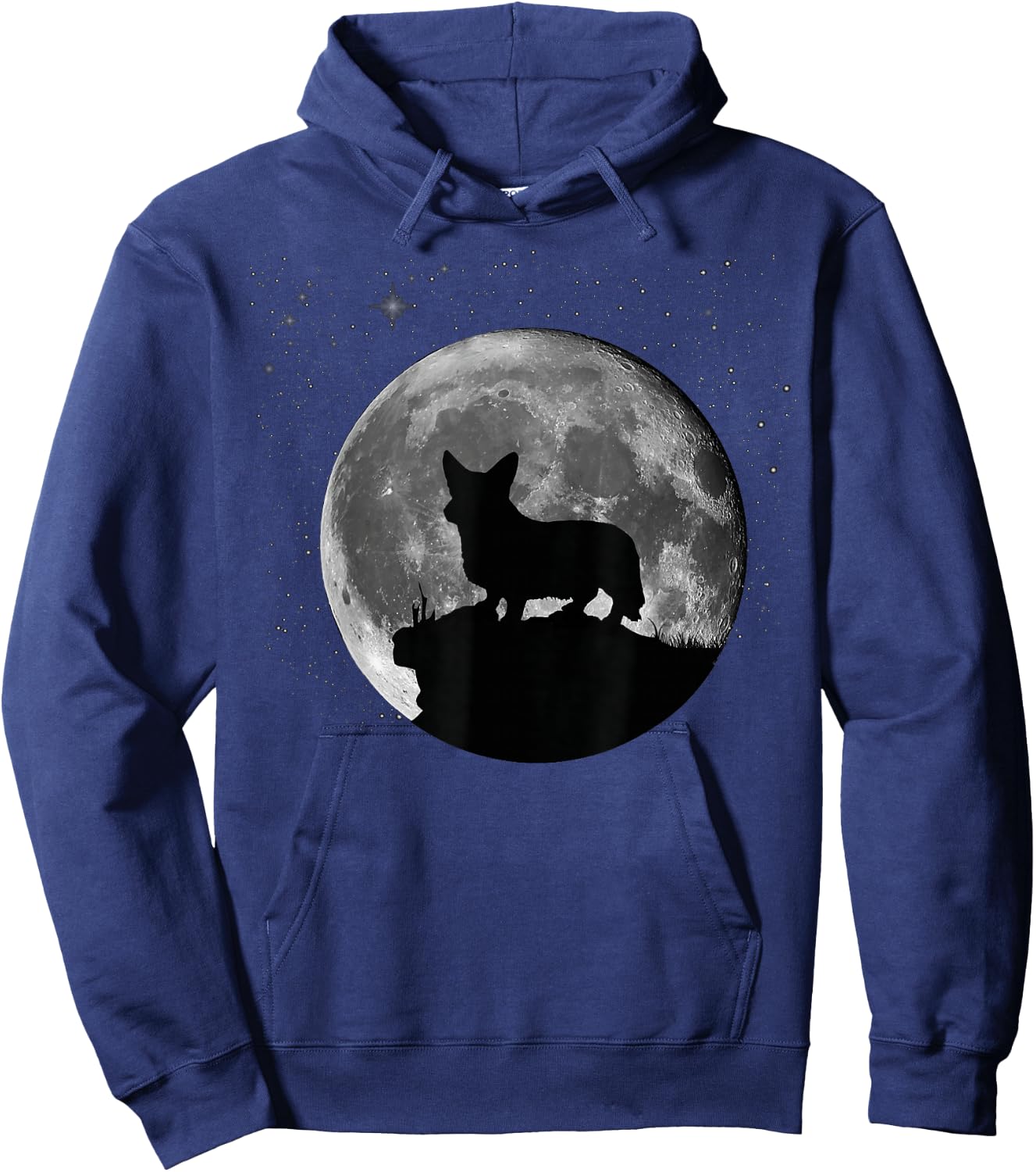 Welsh Corgi Pembroke Welsh Corgi Cardigan -Adults, Kids Black Hoodie - Hoodie | Navy