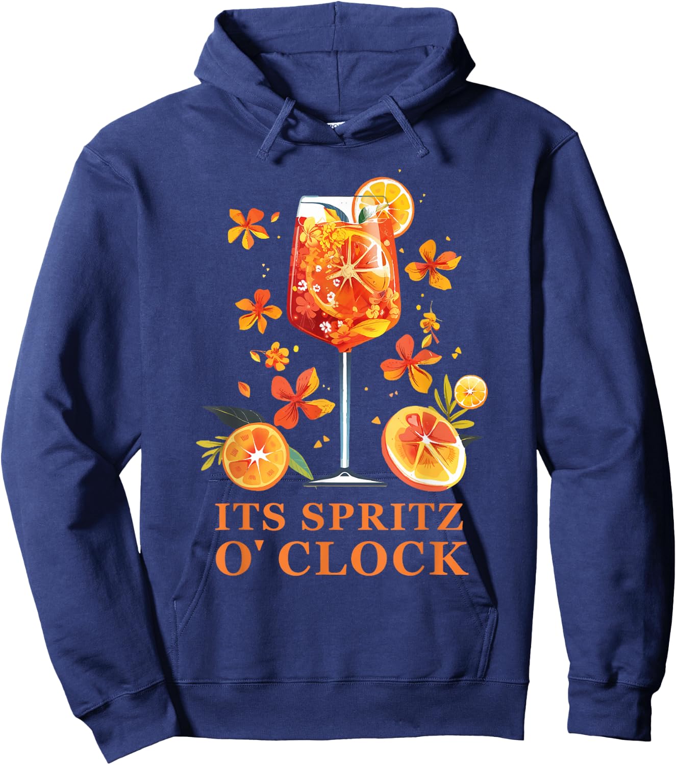Its Spritz O Clock Aperrollin Outfit for Cocktail Sayings , black, S Hoodie - Hoodie | Navy