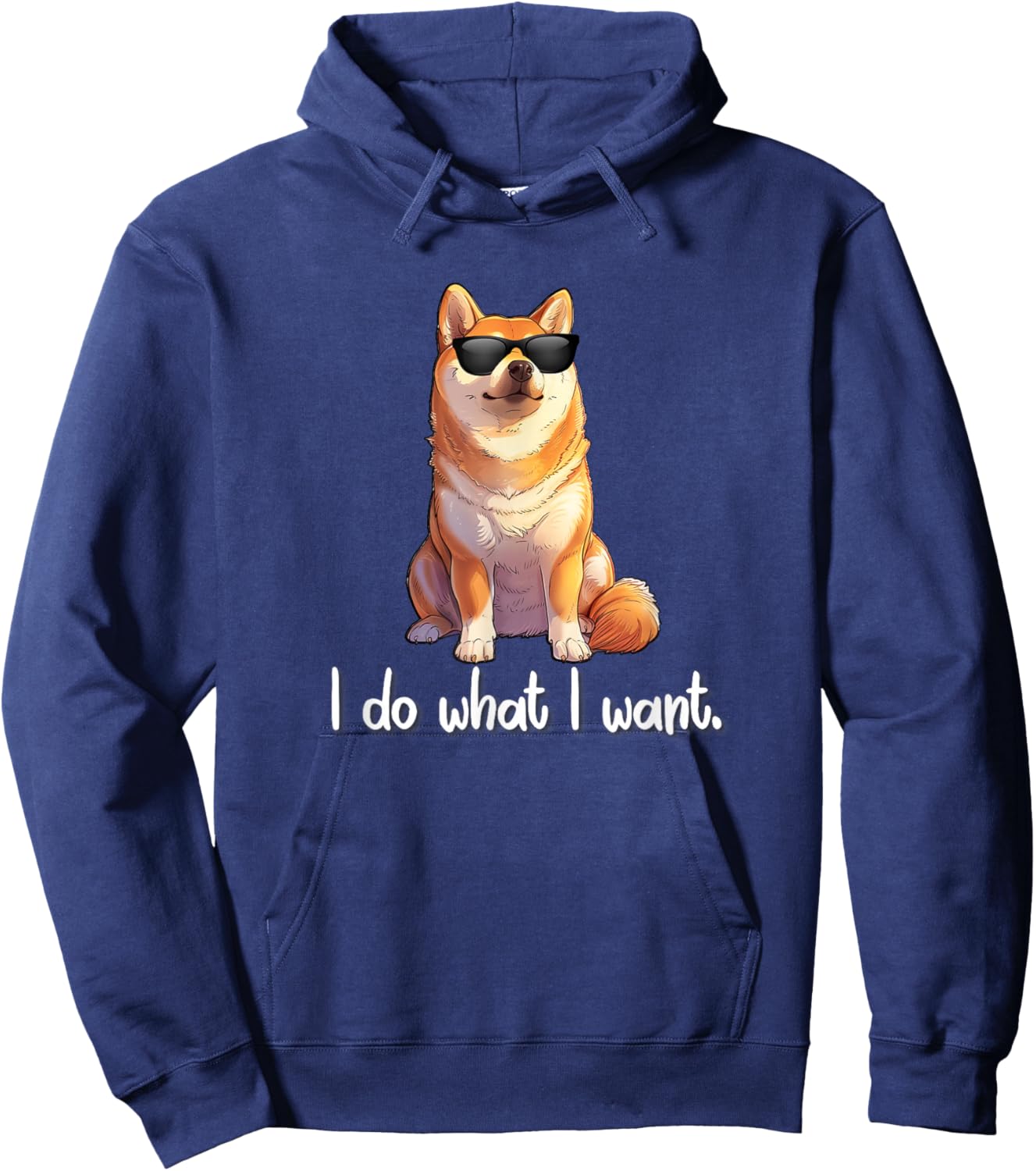 Kids Doge Meme Lover Do What I Want Shiba Inu Hoodie - Hoodie | Navy