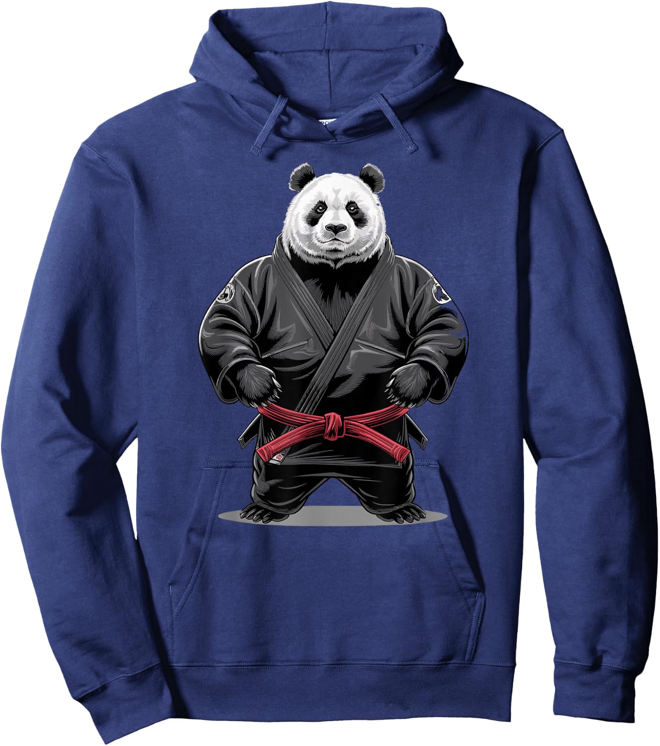 Martial Arts Panda Judo Black Belt Red Fighter Hoodie - Hoodie | Navy