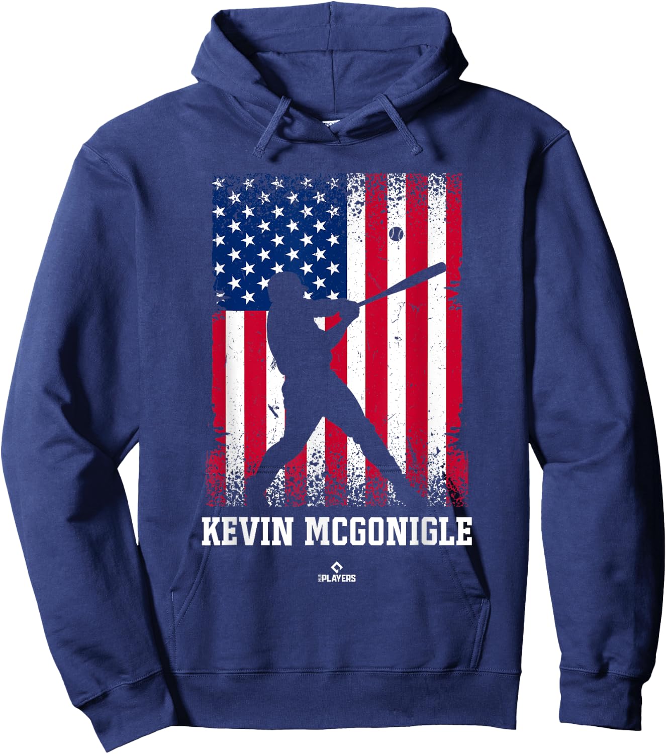 American Flag Swing Kevin McGonigle Prospect Baseball Fan Hoodie - Hoodie | Navy