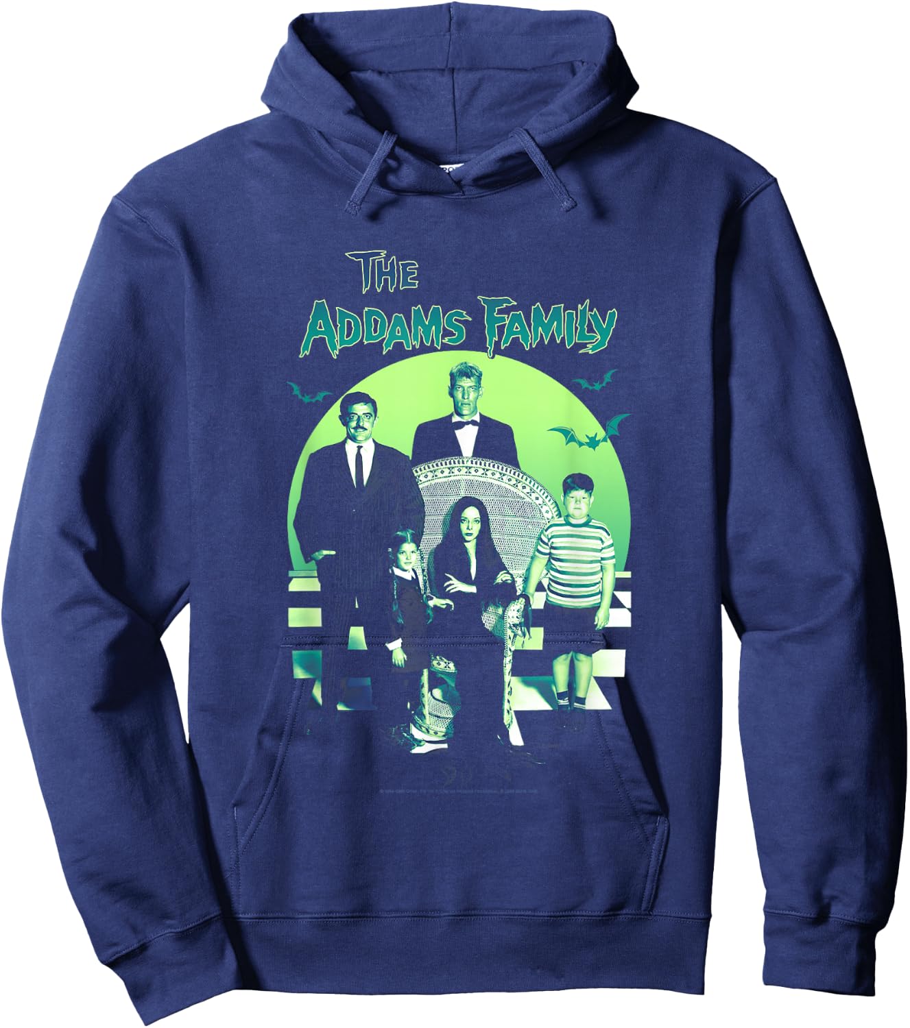 The Addams Family Spooky Gothic Vintage Family Portrait Hoodie - Hoodie | Navy