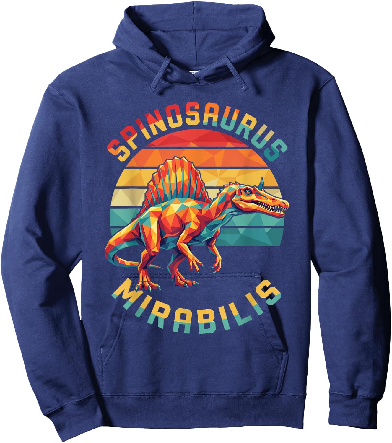 New Spinosaurus Mirabilis 2026 Discovery Hell Heron Dinosaur Hoodie - Hoodie | Navy